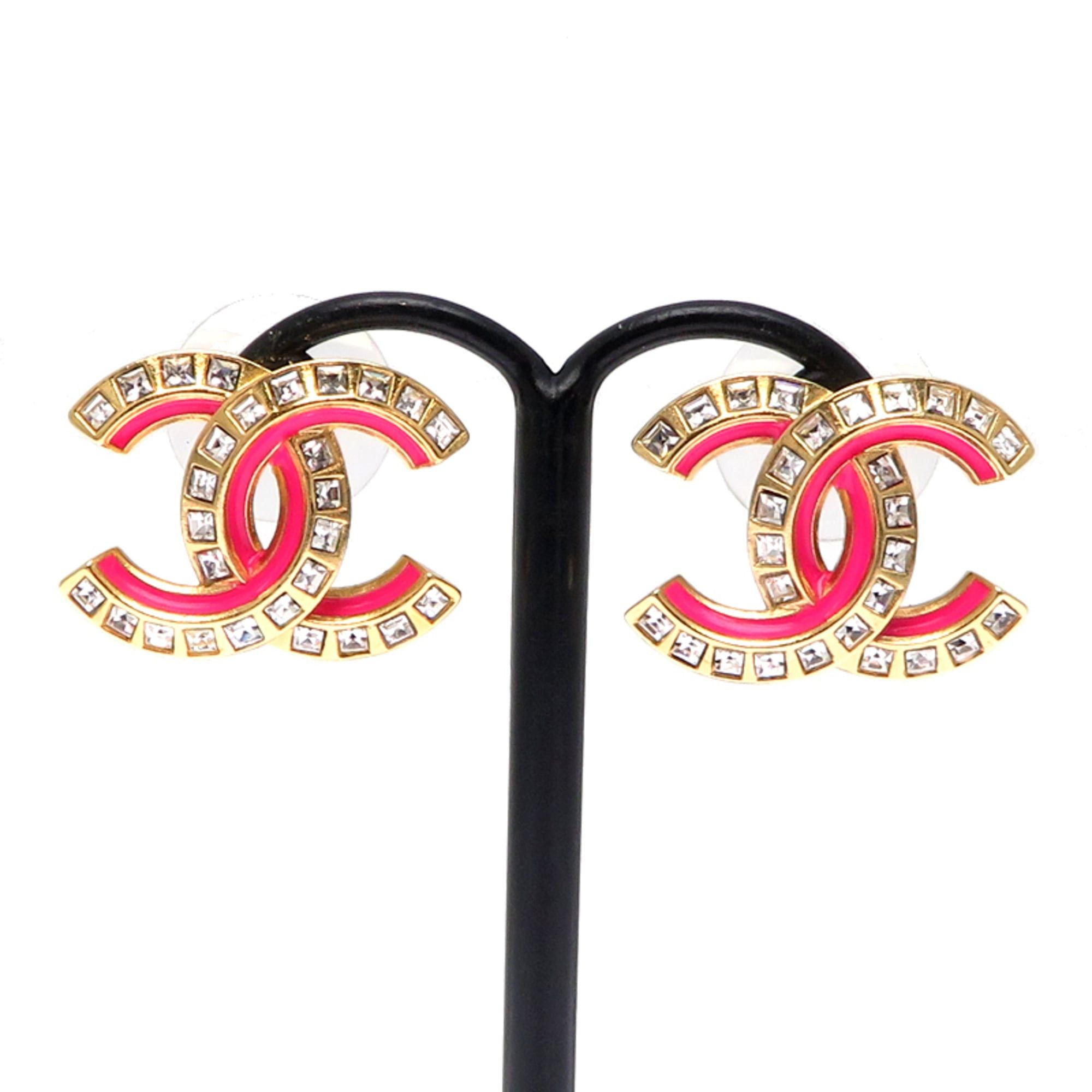 Chanel Chanel Coco Mark Women's Earrings GP Size ONE SIZE - 2 Thumbnail