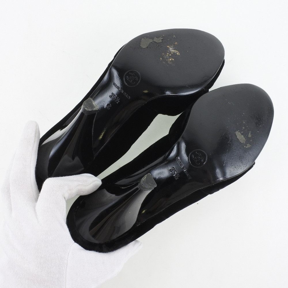 Chanel Chanel Chanel Leather Pumps Leather Shoes DUTY FREE for USA Size ONE SIZE - 8 Thumbnail