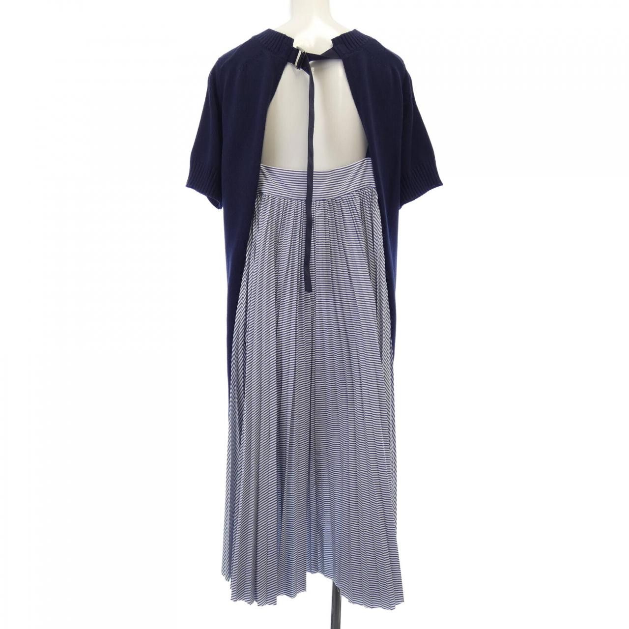 Sacai Sacai Sacai Dress Cotton Dresses 19-04303 DUTY FREE for USA Size ONE SIZE - 2 Thumbnail