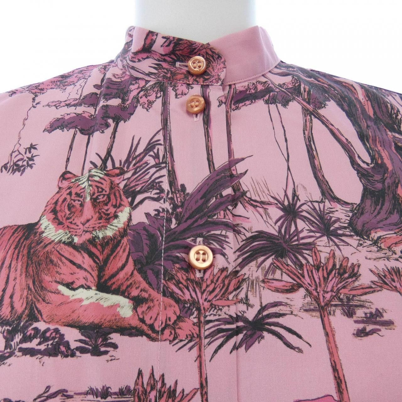 Dior Dior Christian Dior S/S Shirt Cotton Tops 341B41A3797 DUTY FREE for USA Size ONE SIZE - 5 Thumbnail