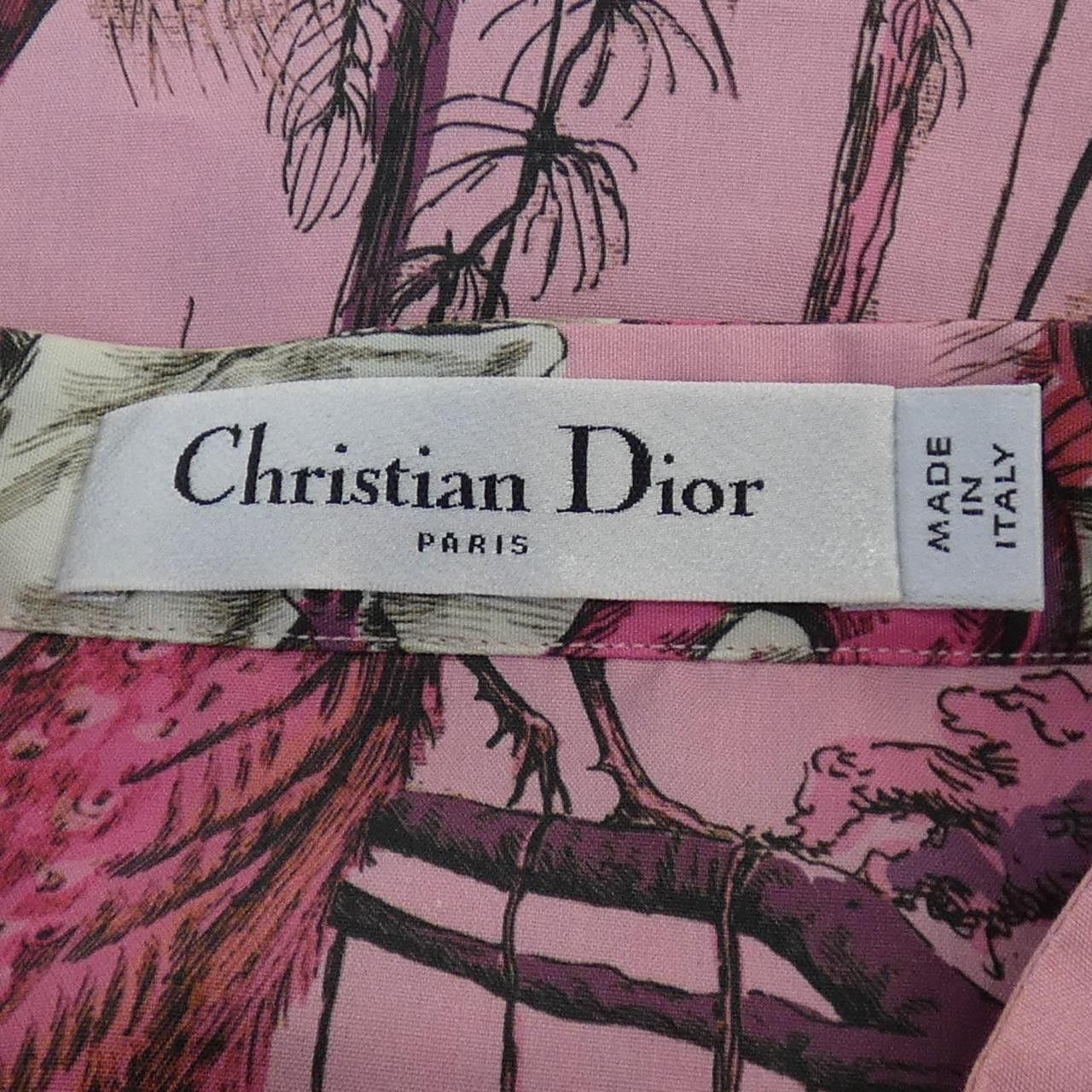 Dior Dior Christian Dior S/S Shirt Cotton Tops 341B41A3797 DUTY FREE for USA Size ONE SIZE - 4 Thumbnail