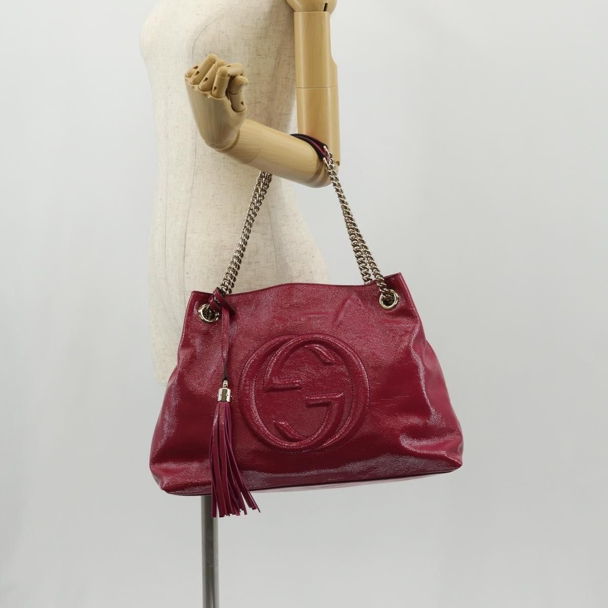 Gucci Gucci Soho Chain Strap Shoulder Bag Patent Size ONE SIZE - 14 Thumbnail