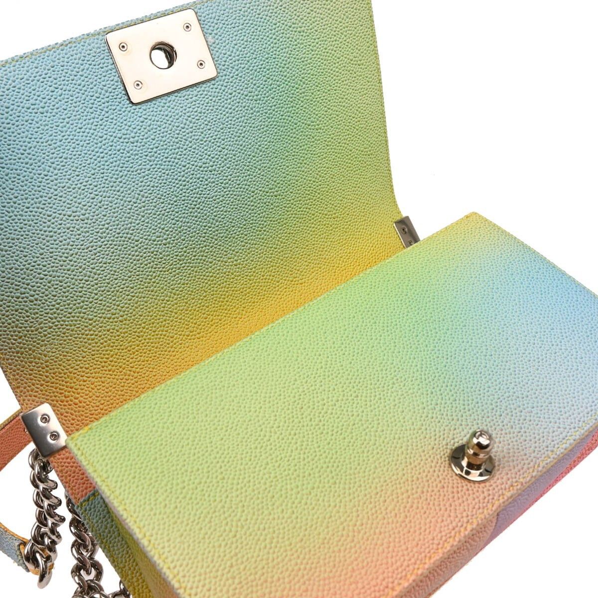 Chanel Chanel Rainbow Boy Flap Bag Quilted Painted Caviar Size ONE SIZE - 10 Thumbnail