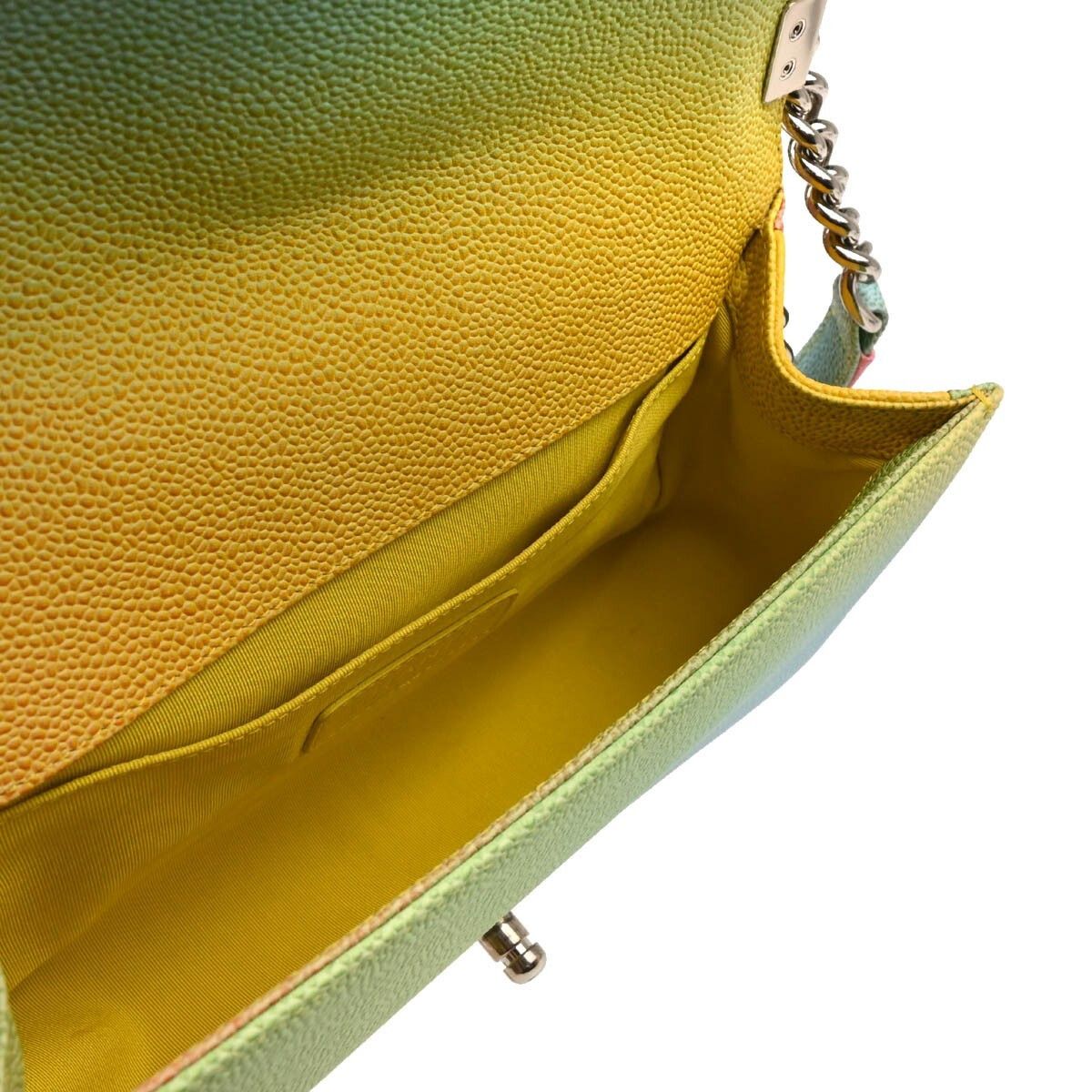 Chanel Chanel Rainbow Boy Flap Bag Quilted Painted Caviar Size ONE SIZE - 4 Thumbnail