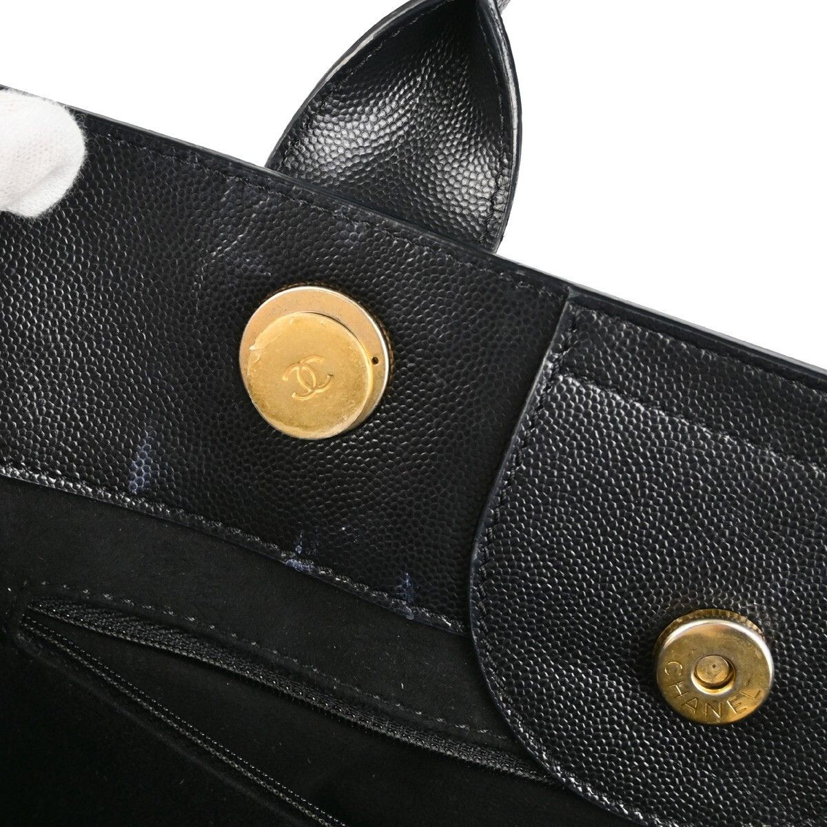 Chanel Chanel Deauville Tote Studded Caviar Size ONE SIZE - 8 Thumbnail