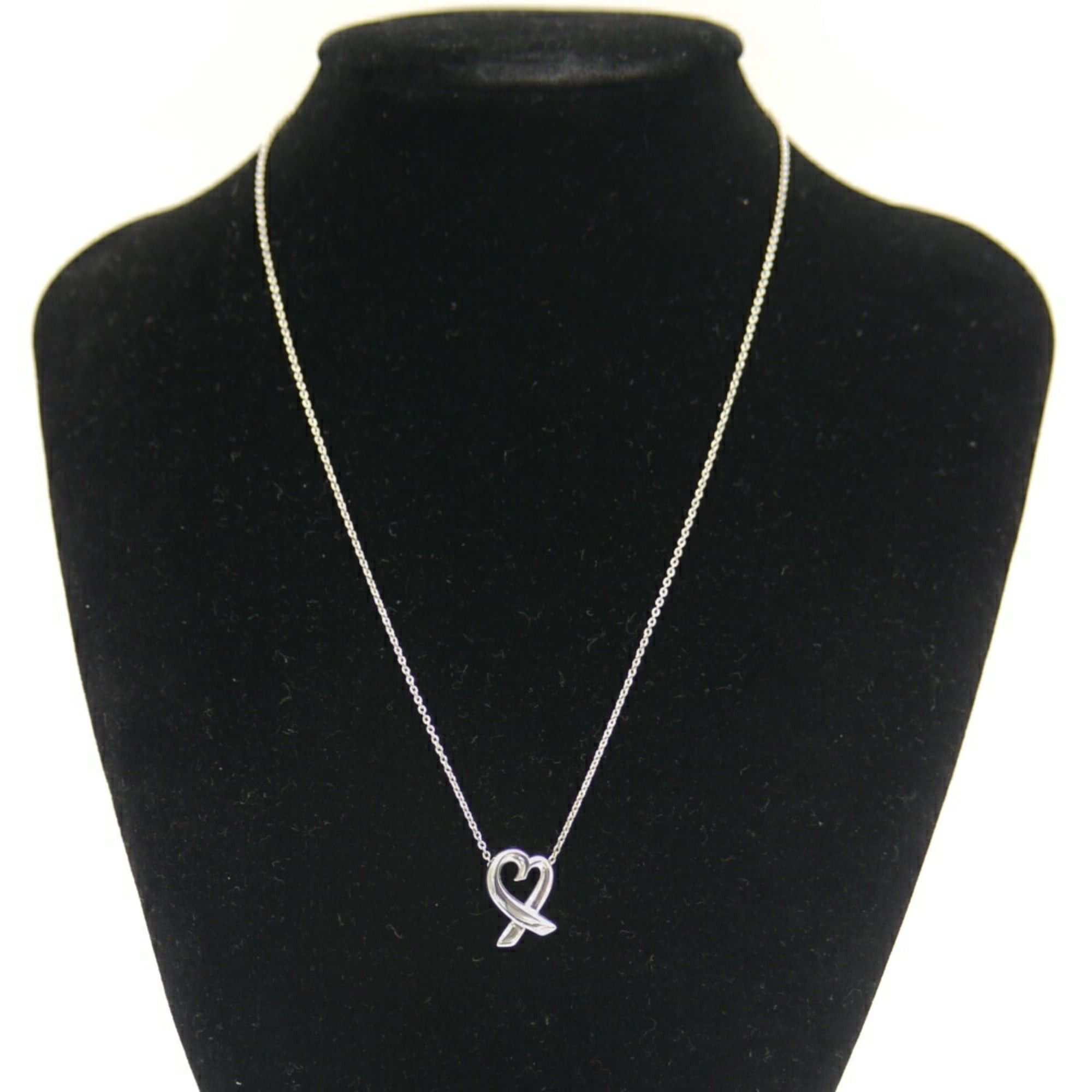 Tiffany & Co. TIFFANY & Co. Tiffany Paloma Picasso Loving Heart Necklace Silver 925 Azuki Chain Size ONE SIZE - 6 Thumbnail