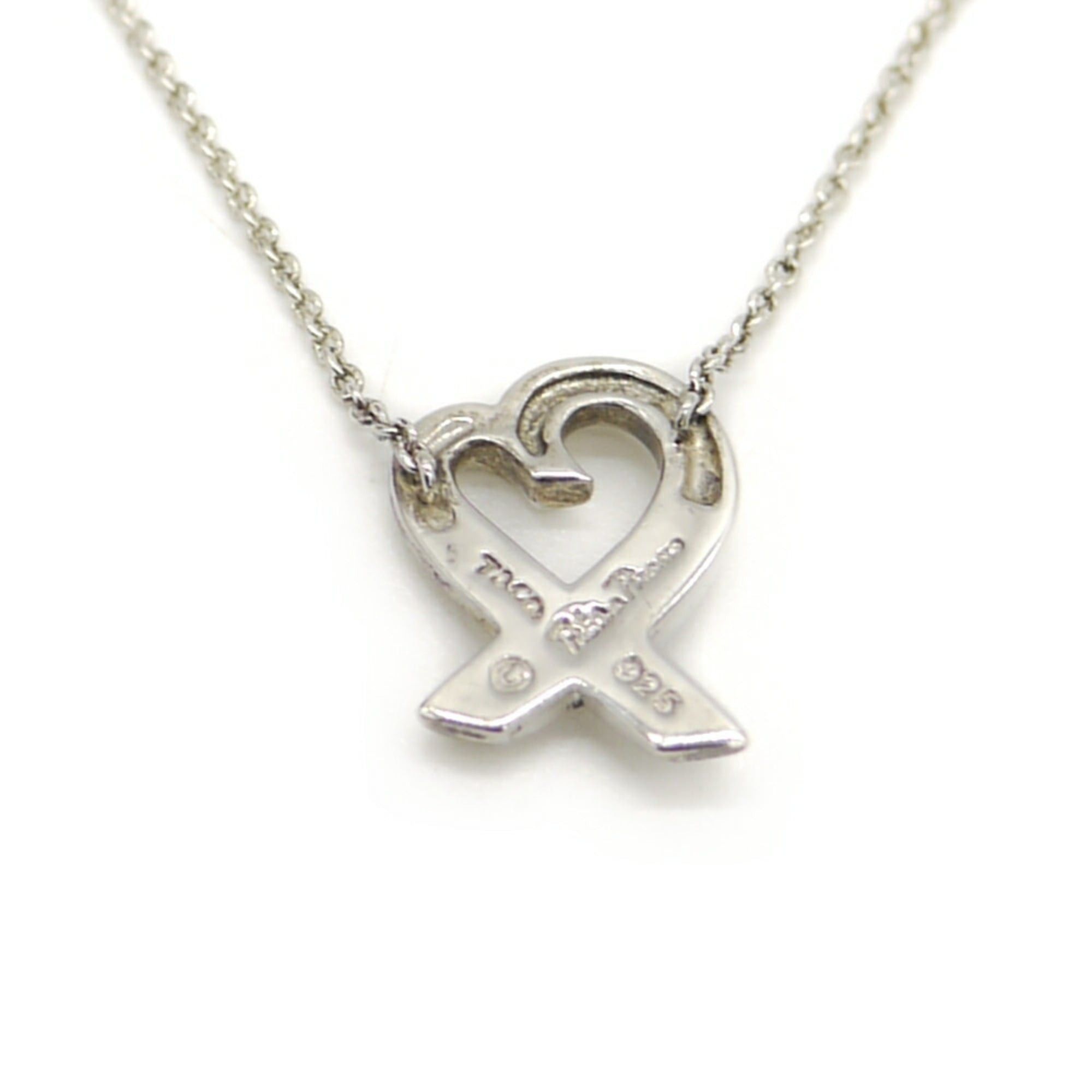 Tiffany & Co. TIFFANY & Co. Tiffany Paloma Picasso Loving Heart Necklace Silver 925 Azuki Chain Size ONE SIZE - 2 Thumbnail