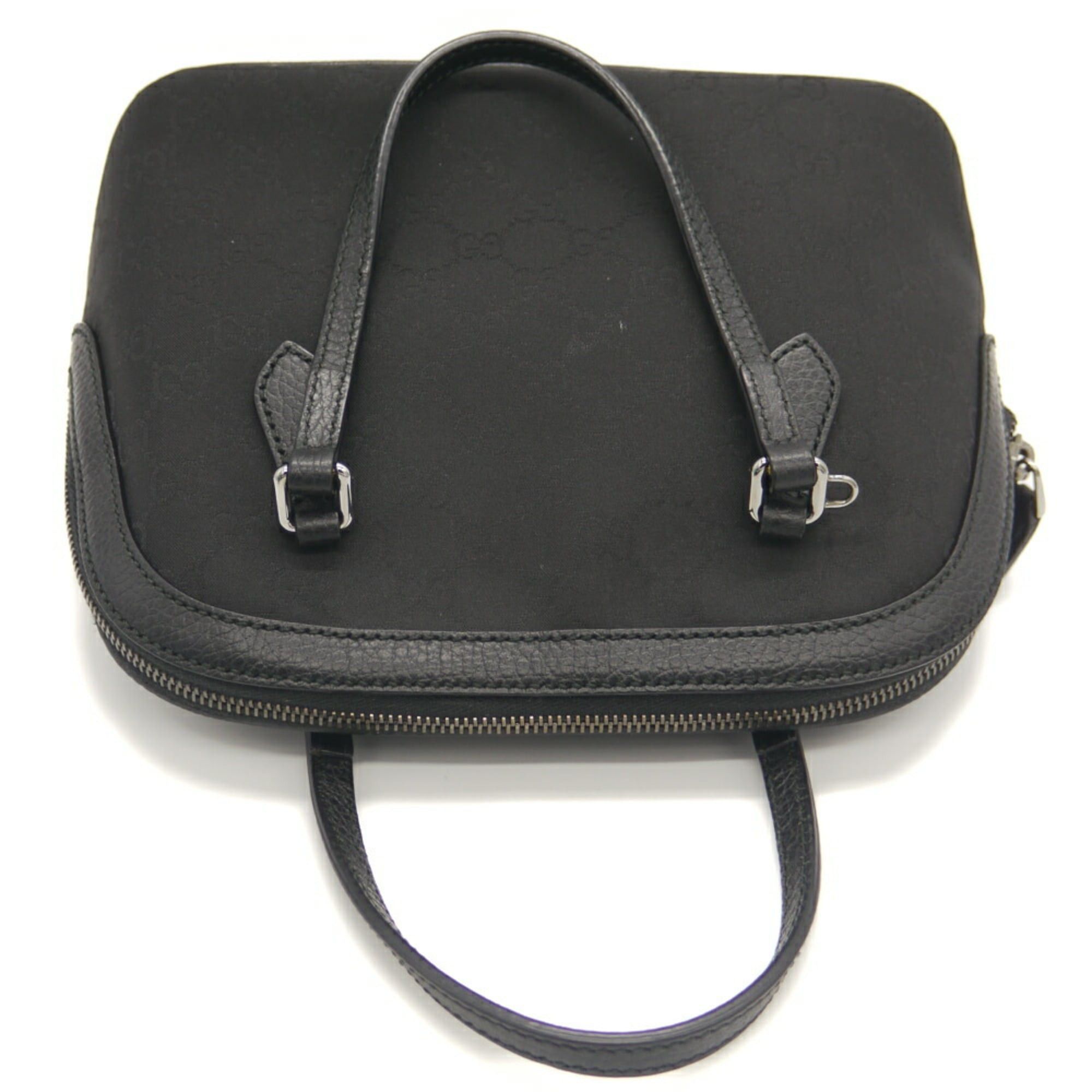 Gucci GUCCI GG Nylon Handbag Shoulder Bag 341504 493075 Black Size ONE SIZE - 6 Thumbnail