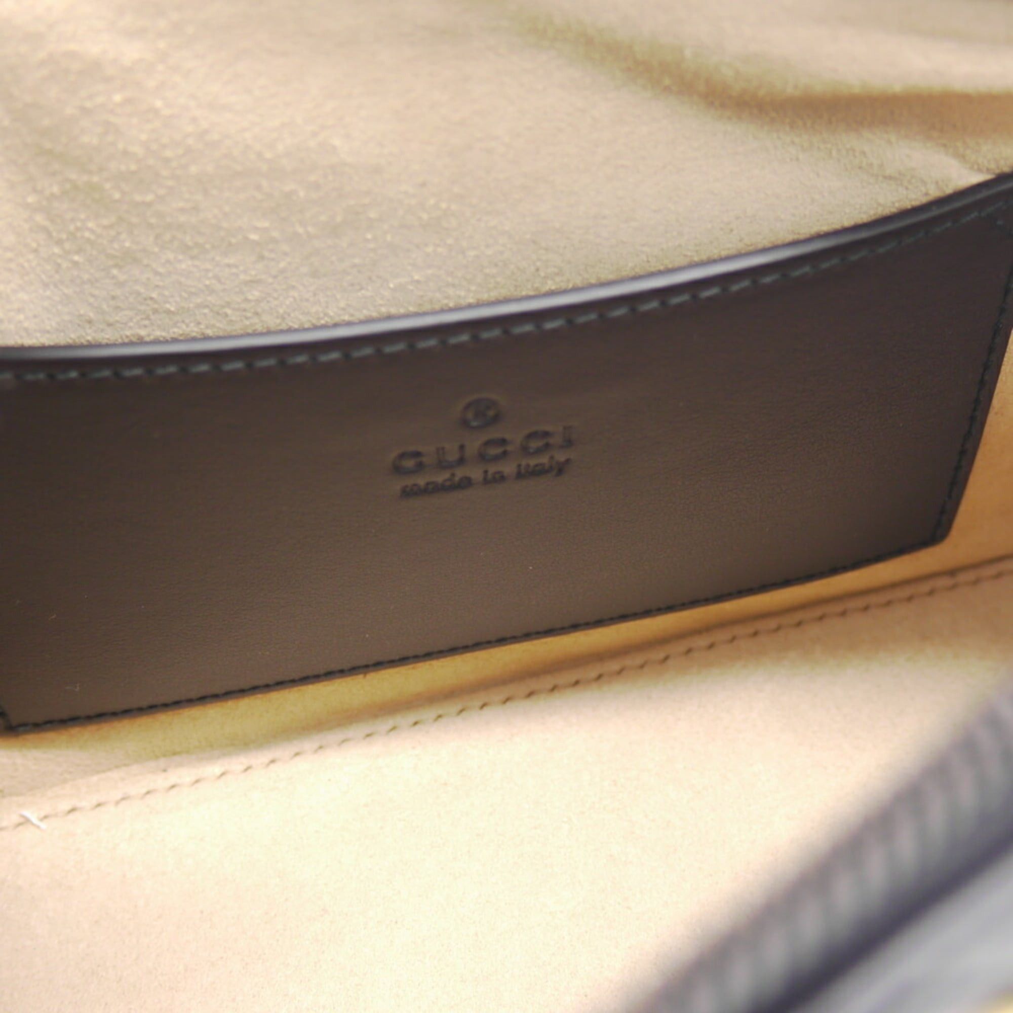 Gucci GUCCI GG Marmont Leather Handbag 739166 520981 Black Size ONE SIZE - 8 Thumbnail