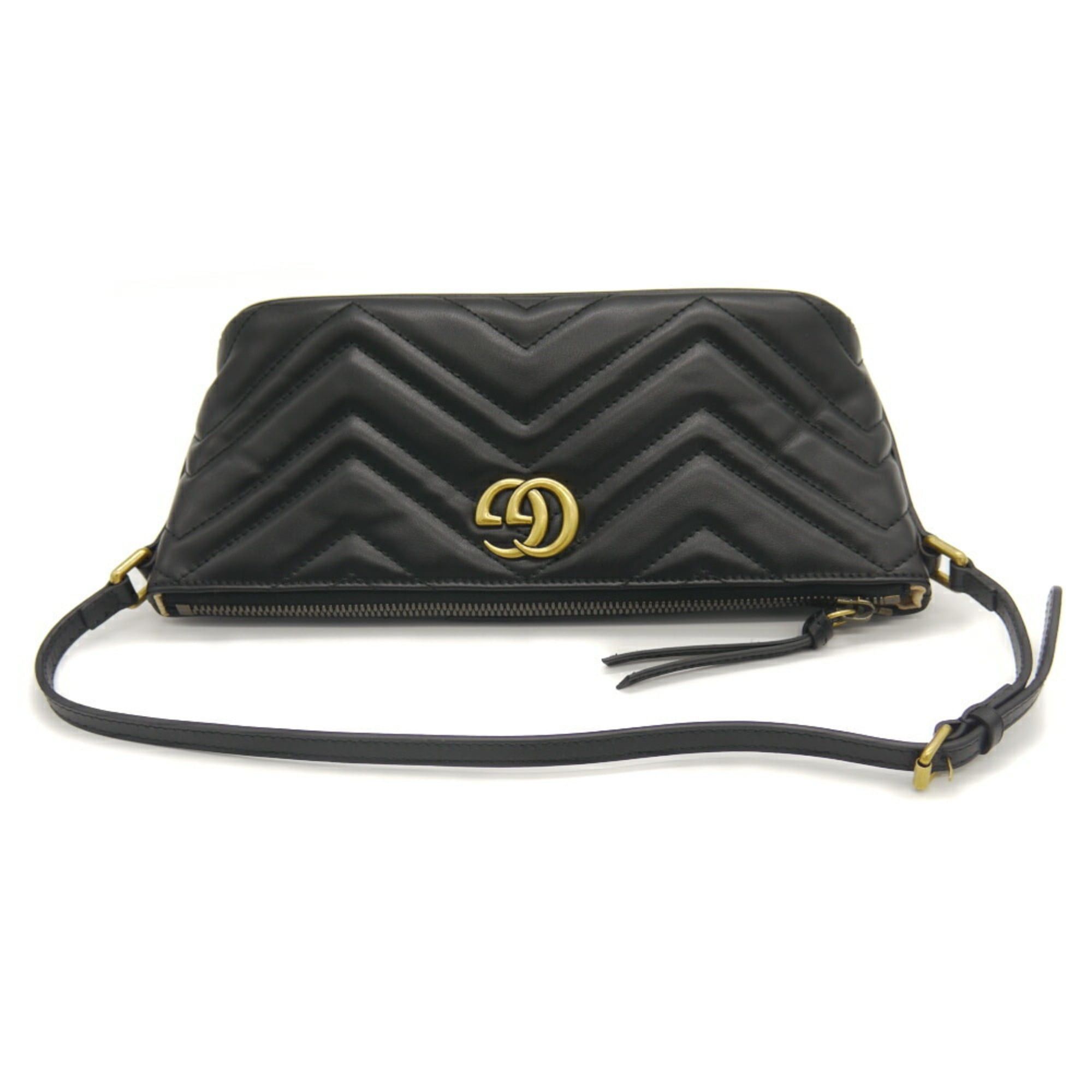 Gucci GUCCI GG Marmont Leather Handbag 739166 520981 Black Size ONE SIZE - 6 Thumbnail
