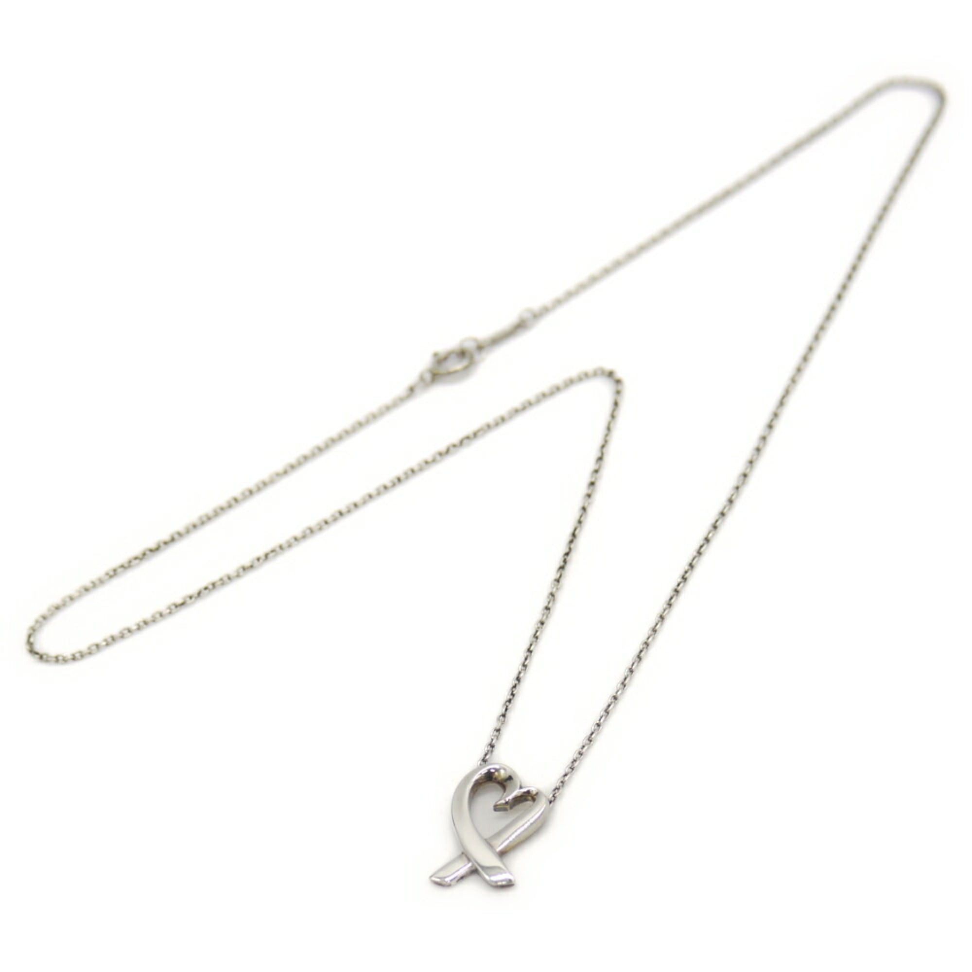 Tiffany & Co. TIFFANY & Co. Tiffany Paloma Picasso Loving Heart Necklace Silver 925 Azuki Chain Size ONE SIZE - 3 Thumbnail