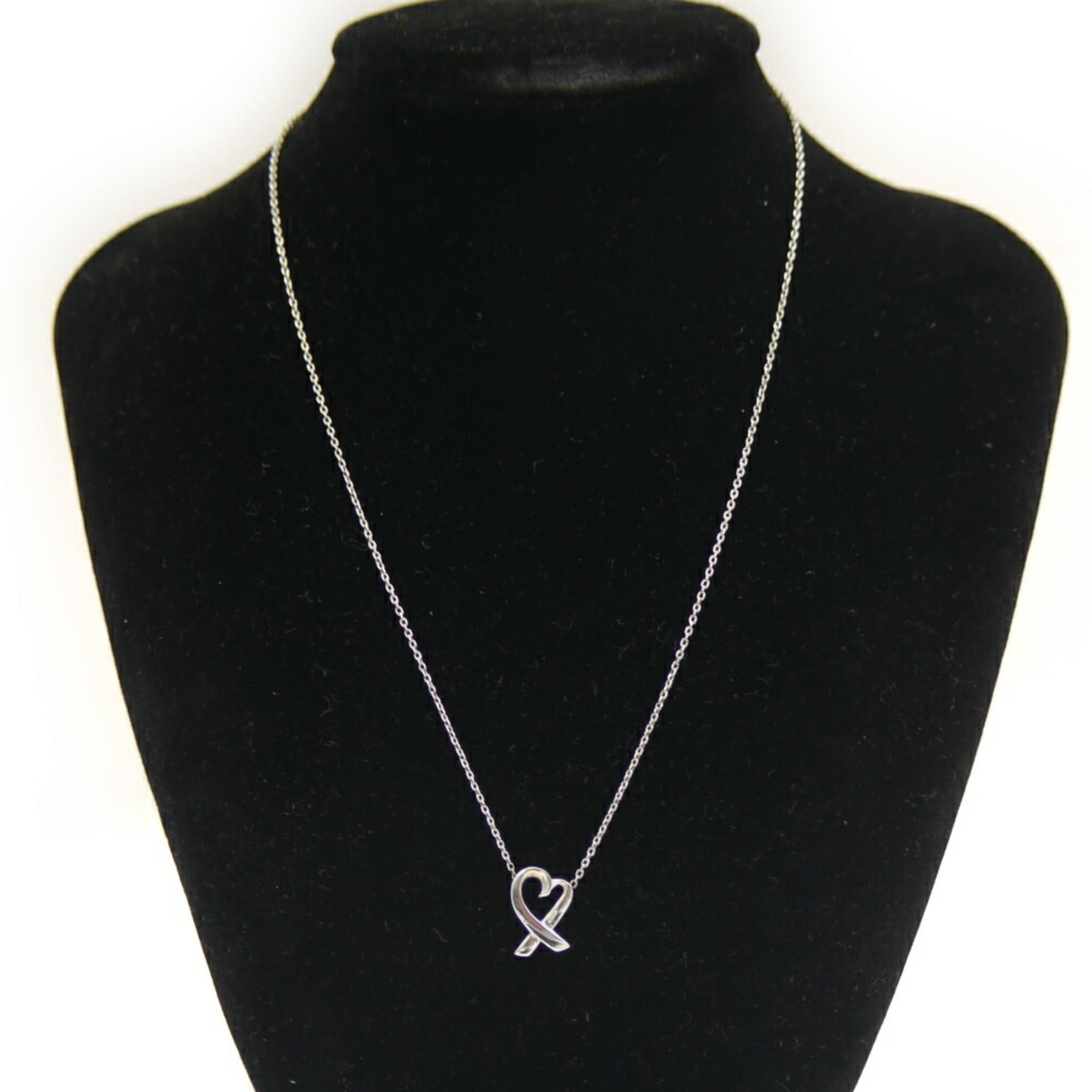 Tiffany & Co. TIFFANY & Co. Tiffany Paloma Picasso Loving Heart Necklace Silver 925 Azuki Chain Size ONE SIZE - 6 Thumbnail