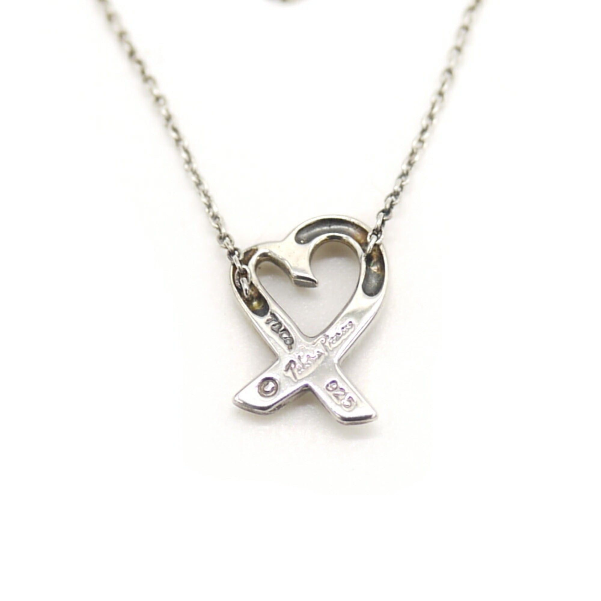 Tiffany & Co. TIFFANY & Co. Tiffany Paloma Picasso Loving Heart Necklace Silver 925 Azuki Chain Size ONE SIZE - 2 Thumbnail