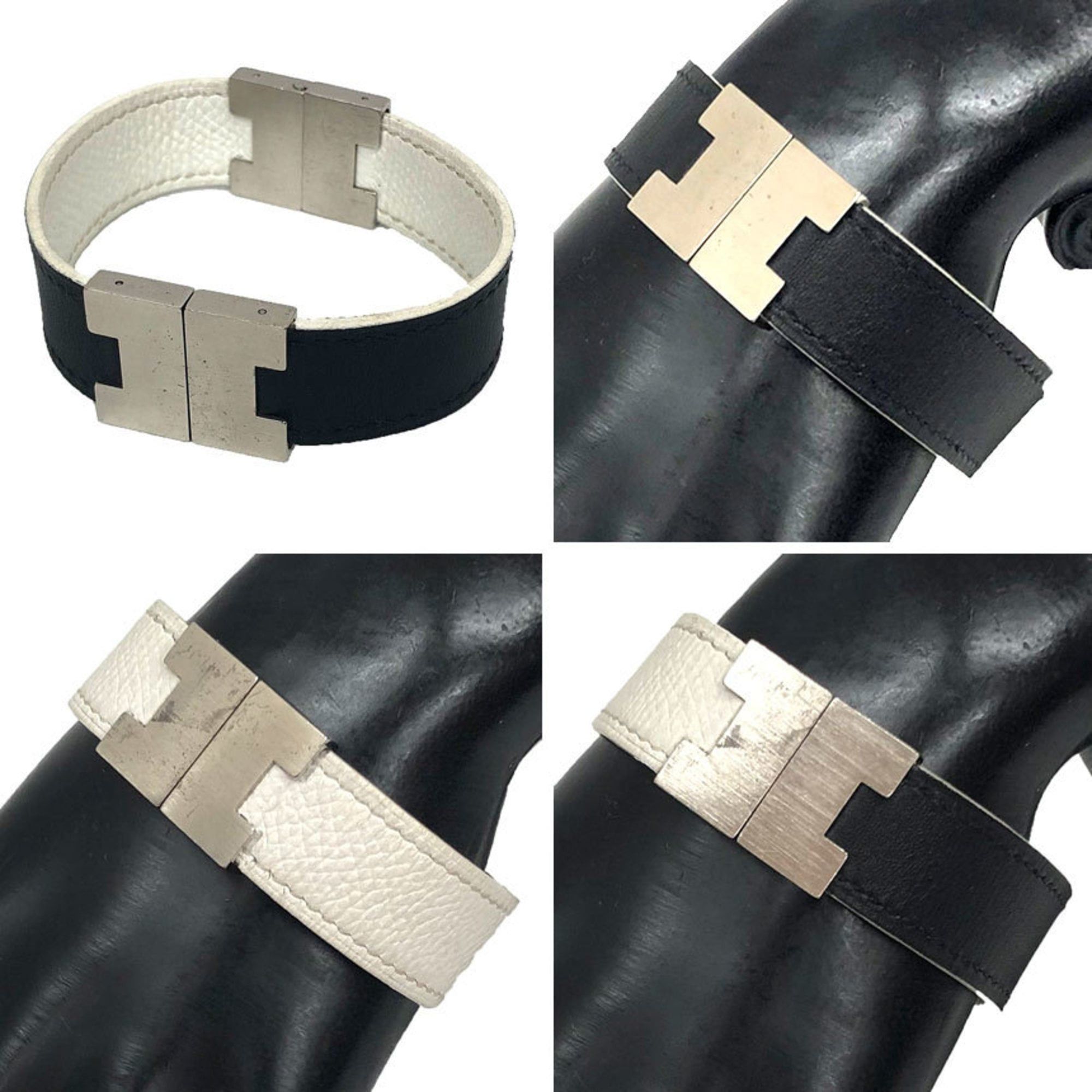 Hermes Hermes Bracelet Lurie 3WAY Black x White Size ONE SIZE - 2 Thumbnail