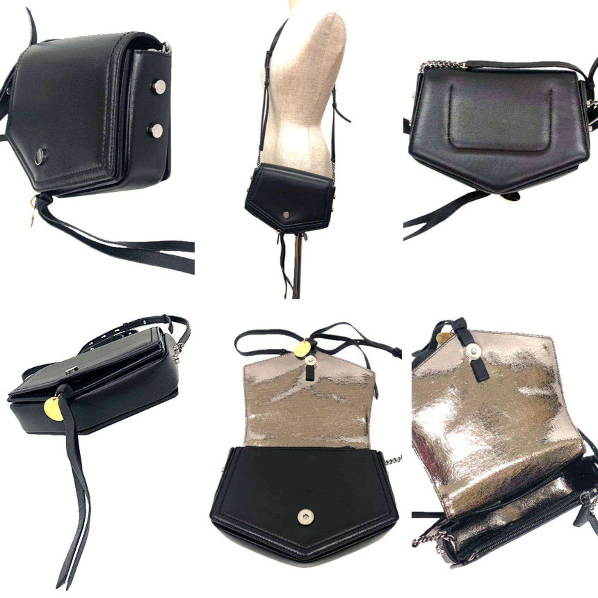 Jimmy Choo JIMMY CHOO Arrow Shoulder Bag/Pochette in Black Leather for Women Size ONE SIZE - 2 Thumbnail