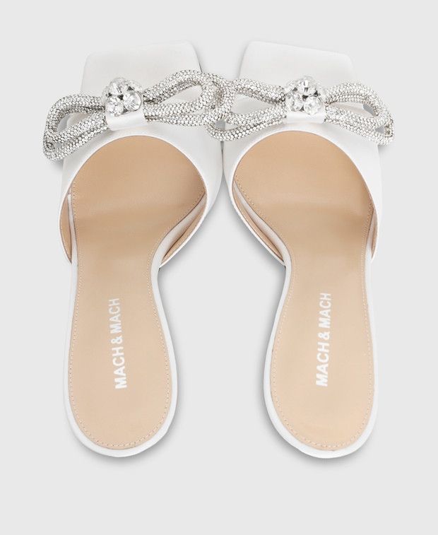 MACH & MACH Double bow Heeled sandals Size US 7 / IT 37 - 3 Thumbnail