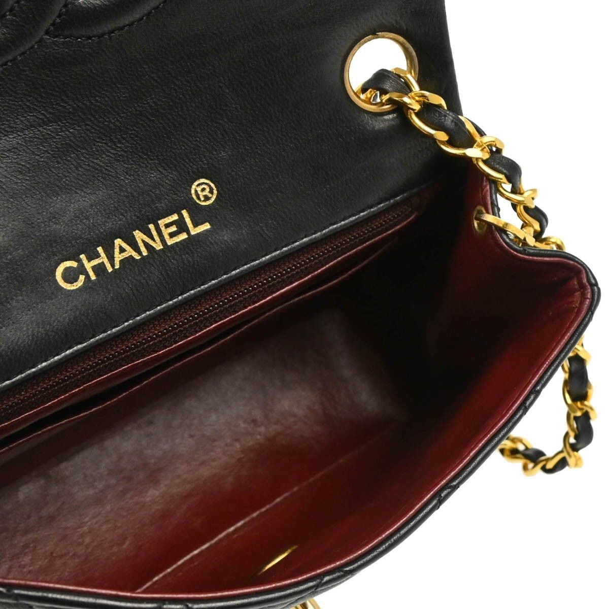 Chanel Chanel Vintage Square Classic Single Flap Bag Quilted Lambskin Size ONE SIZE - 3 Thumbnail