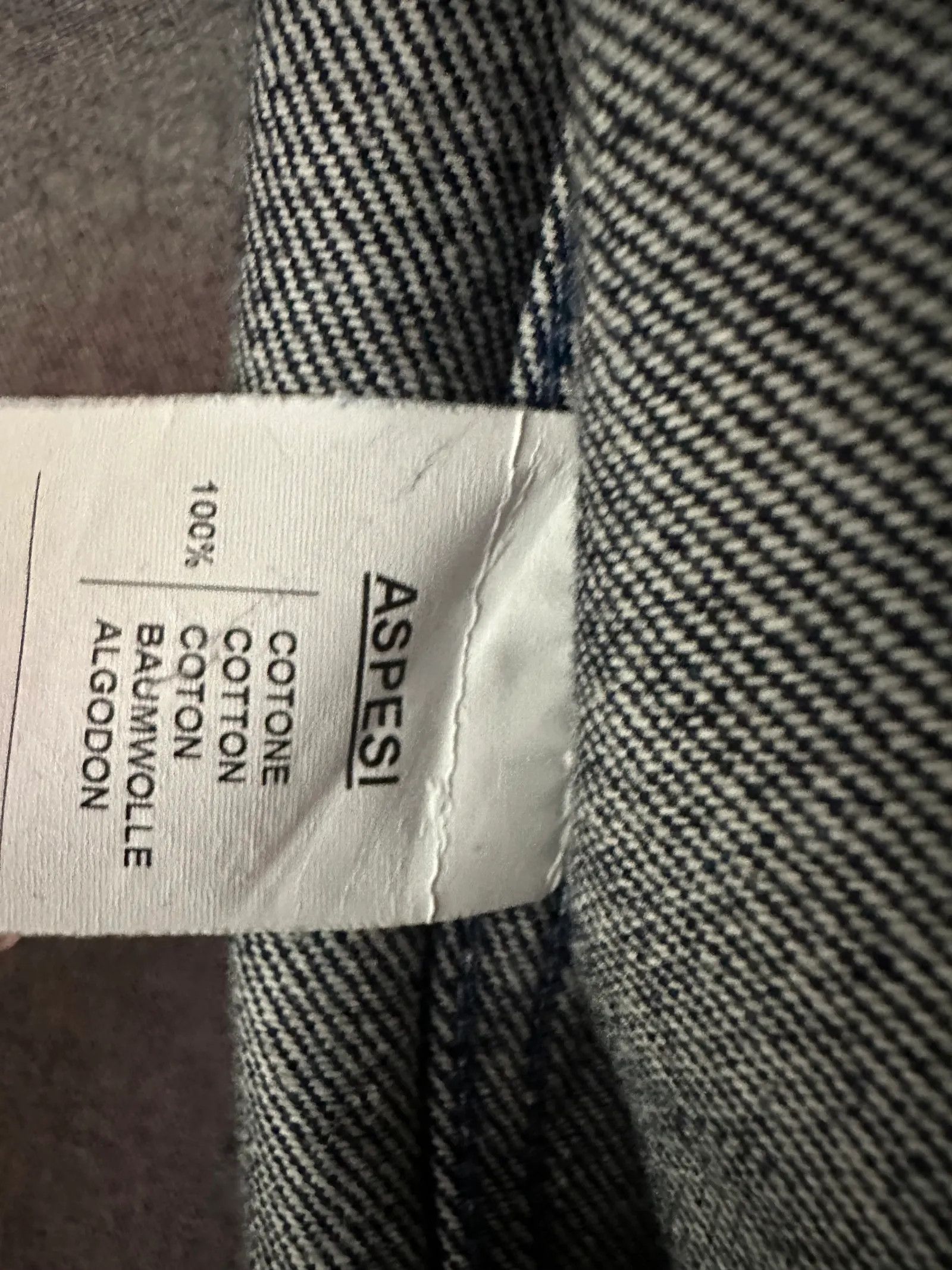 Aspesi Aspesi Denim Shirt / Overshirt / Utility Shirt Shirt Size US S / EU 44-46 / 1 - 5 Thumbnail