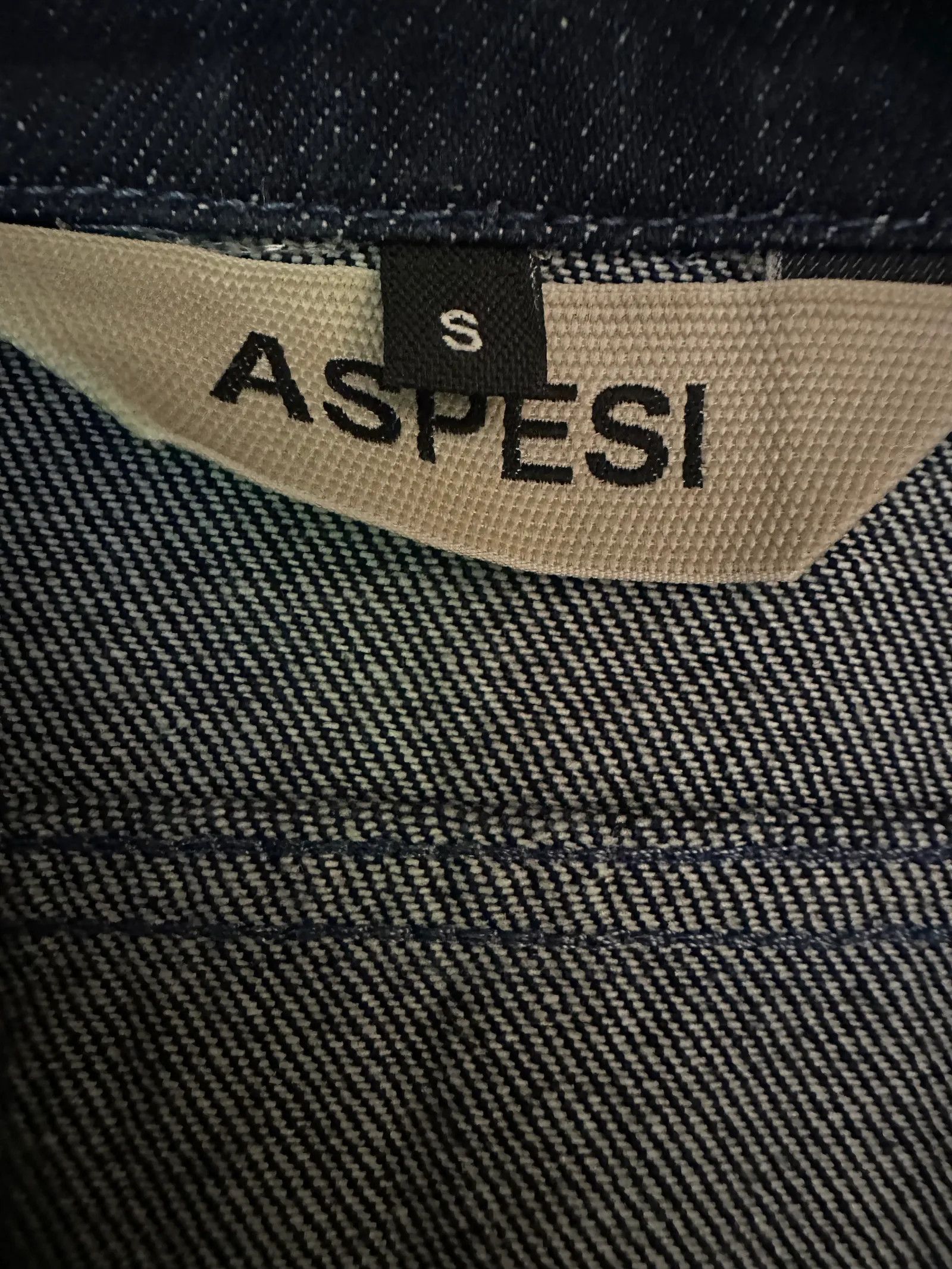 Aspesi Aspesi Denim Shirt / Overshirt / Utility Shirt Shirt Size US S / EU 44-46 / 1 - 3 Thumbnail