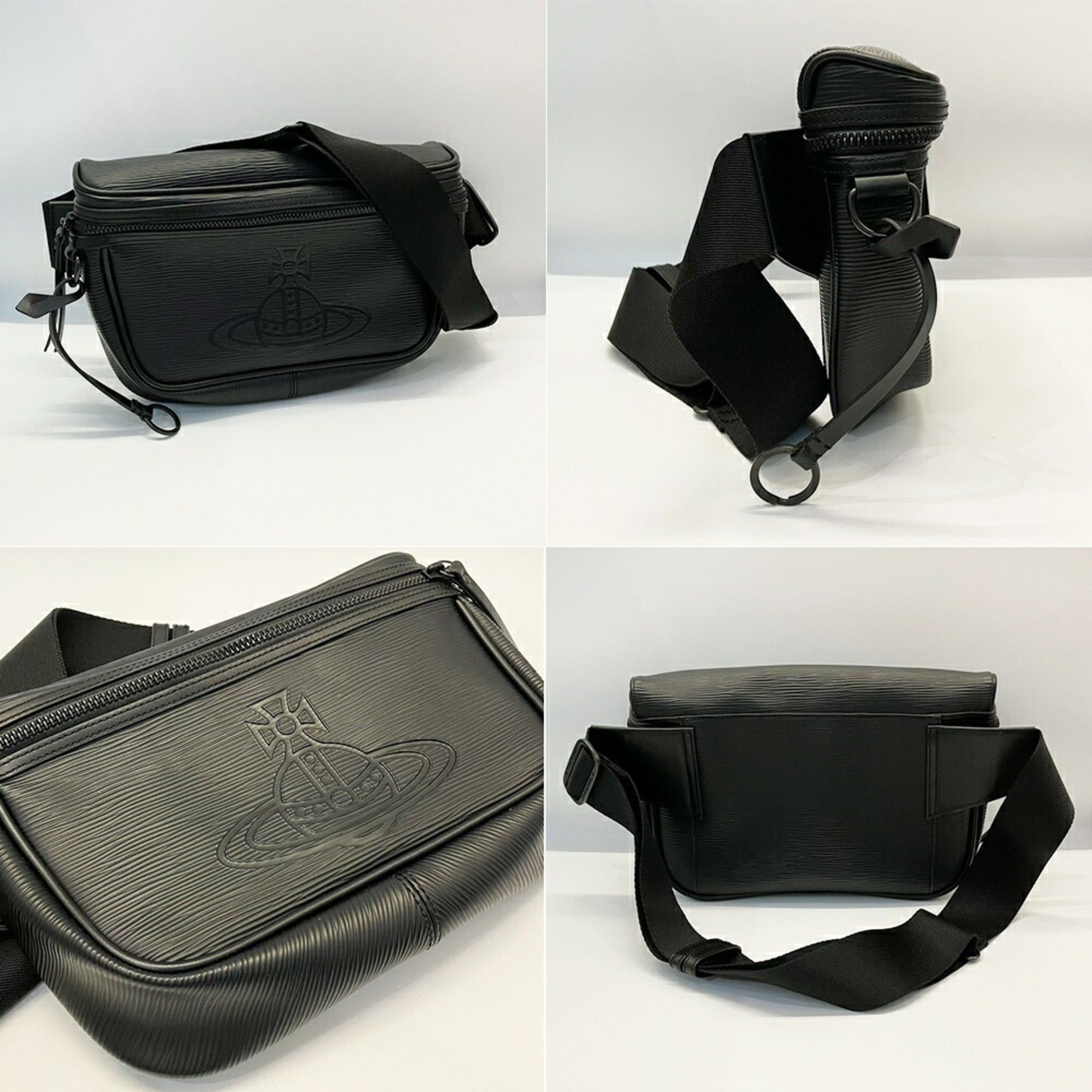 Vivienne Westwood Vivienne Westwood Flow Orb Body Bag, Black Waist Pouch VWH301, for Men and Women Size ONE SIZE - 3 Thumbnail