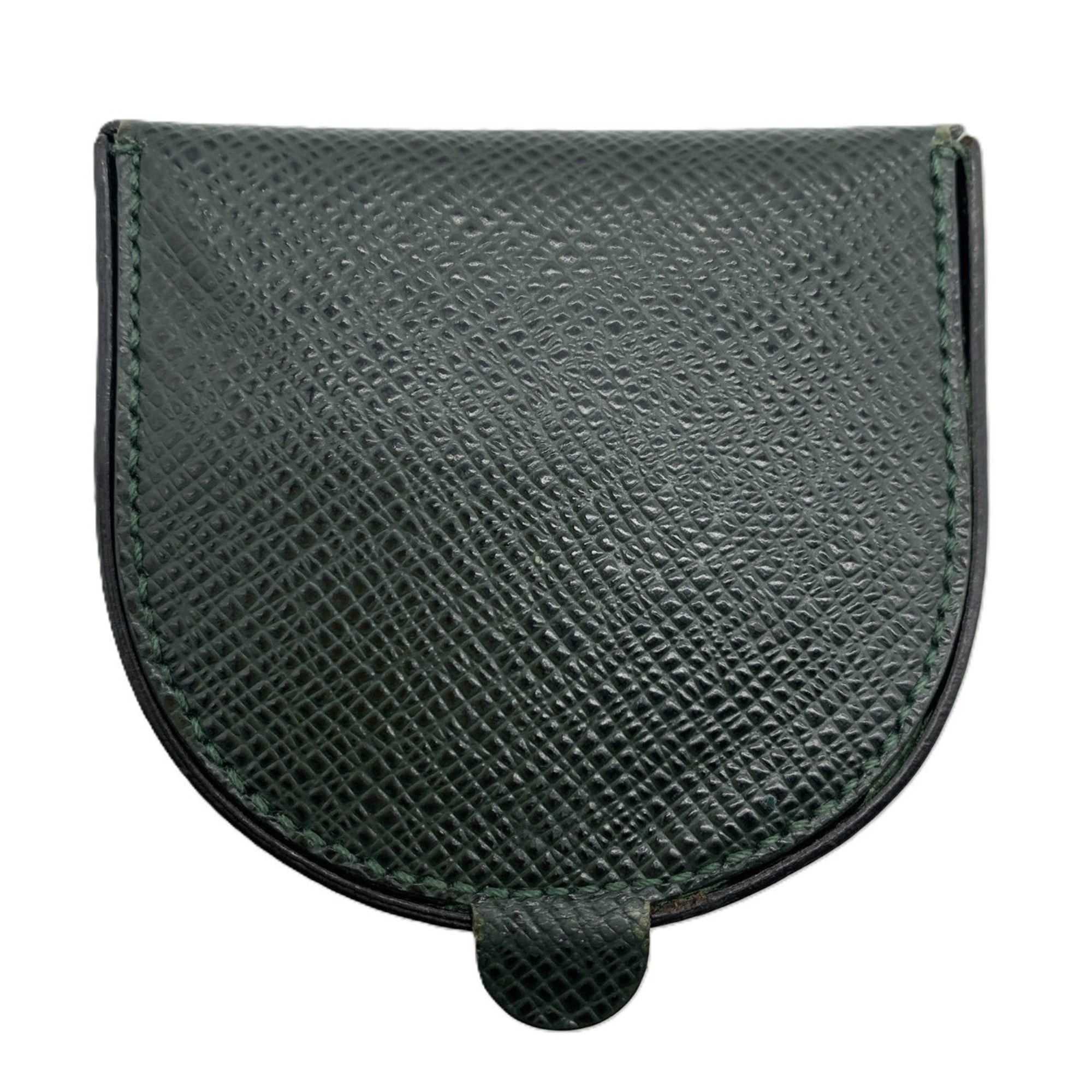Louis Vuitton Louis Vuitton Taiga Porte Monnaie Cuvette Coin Case, Leather, Dark Green, M64422 Size ONE SIZE - 2 Thumbnail