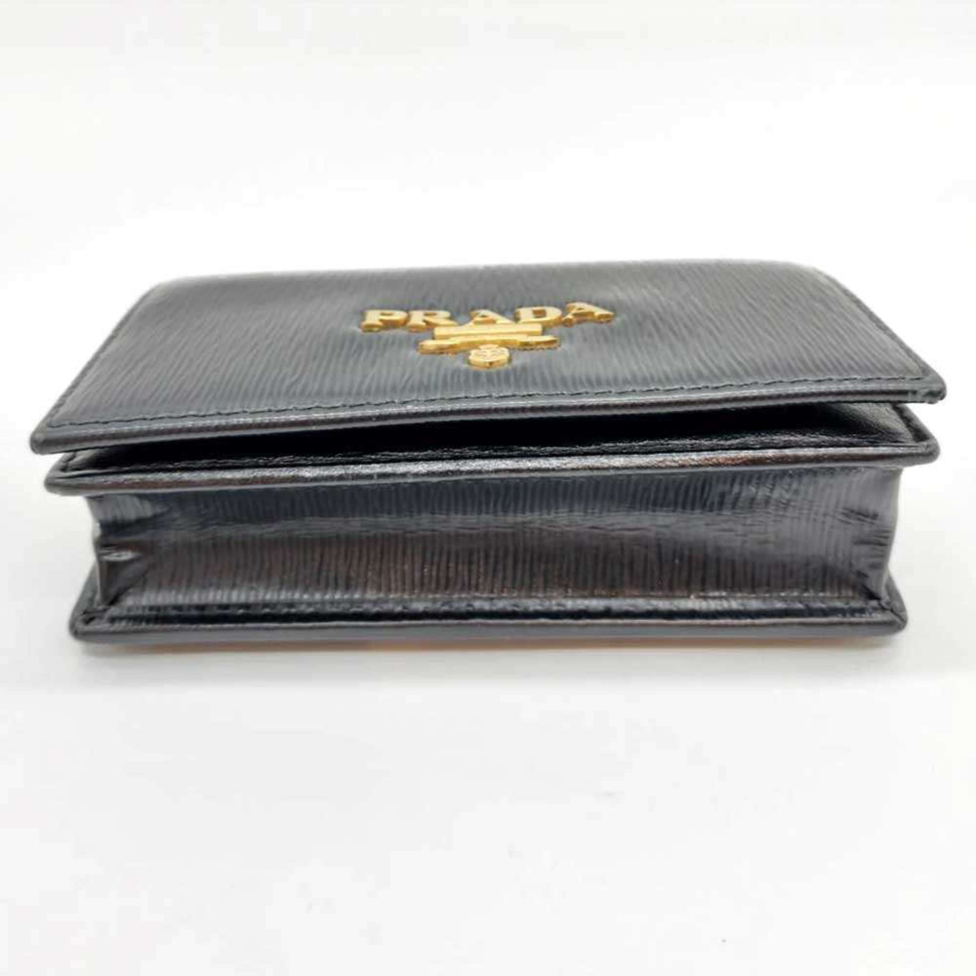Prada Prada Card Case, Business Holder, Black Vitello Move Leather, PRADA Size ONE SIZE - 4 Thumbnail
