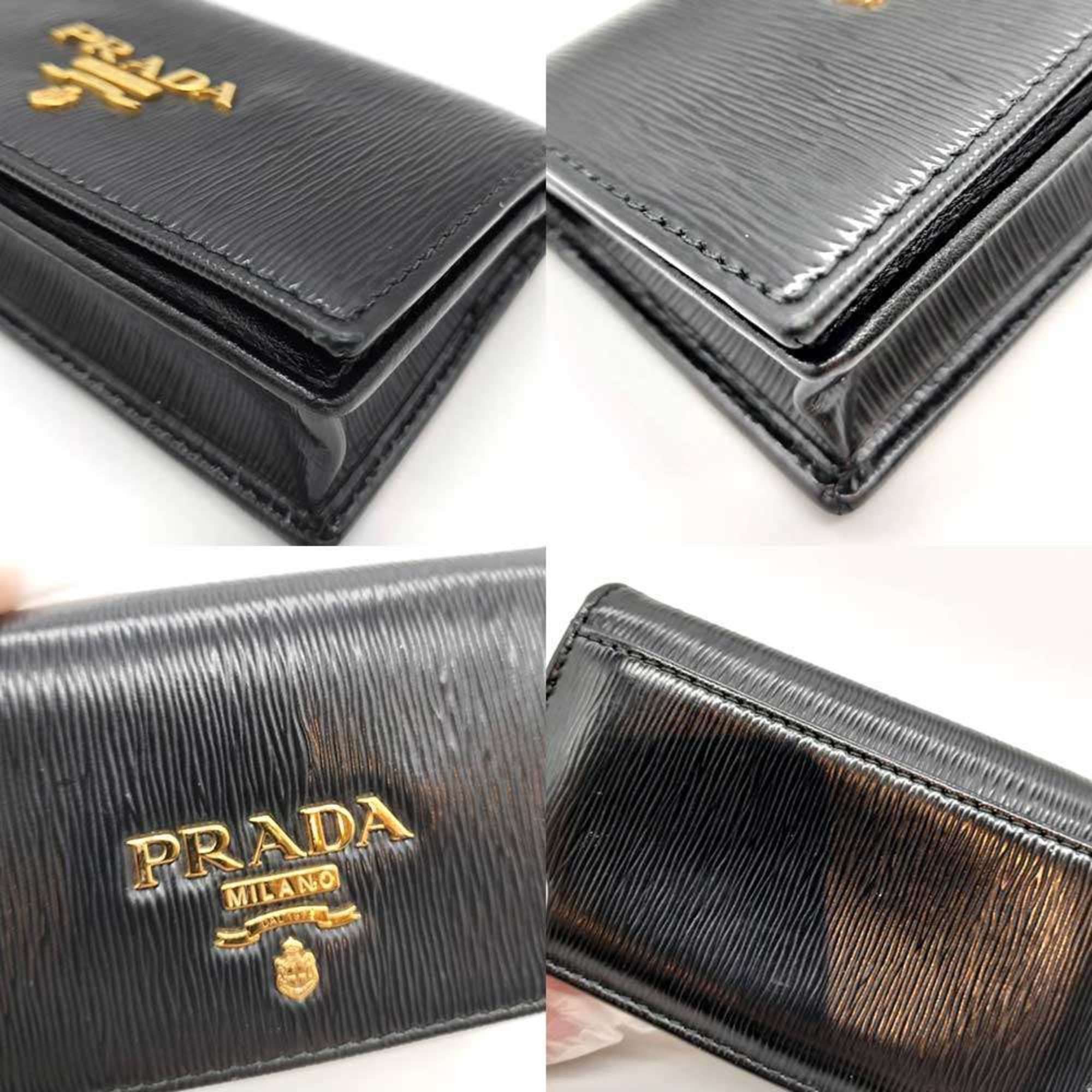 Prada Prada Card Case, Business Holder, Black Vitello Move Leather, PRADA Size ONE SIZE - 5 Thumbnail