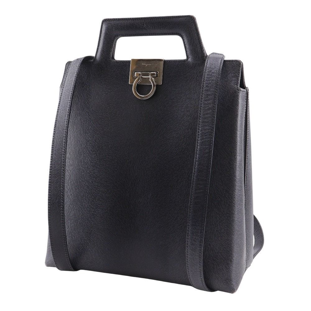 Salvatore Ferragamo Salvatore Ferragamo Salvatore Ferragamo Gancini Embossed Leather 3way Bag Leather Shoulder Bag DX-21 8674 DUTY FREE for USA Size ONE SIZE - 2 Thumbnail