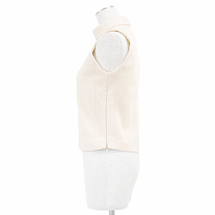 Celine Celine Celine Trionf lining Wool Sleeveless Top Natural Material Tops 759Y 2X370 12CR DUTY FREE for USA Size ONE SIZE - 3 Thumbnail