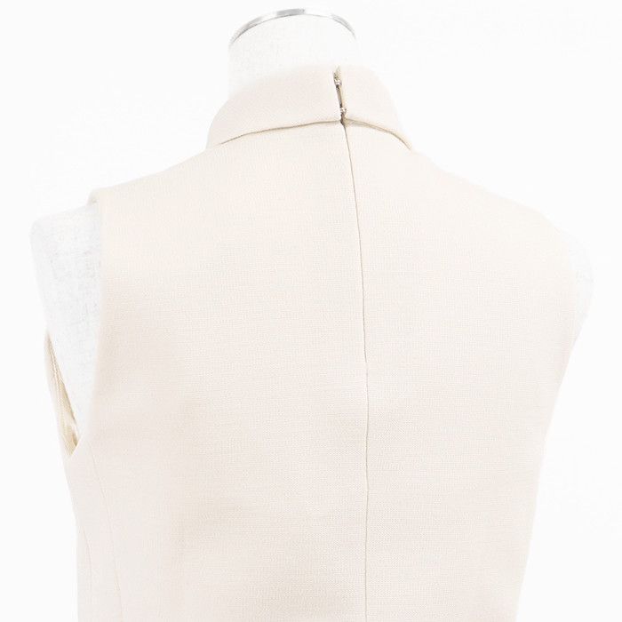 Celine Celine Celine Trionf lining Wool Sleeveless Top Natural Material Tops 759Y 2X370 12CR DUTY FREE for USA Size ONE SIZE - 14 Thumbnail