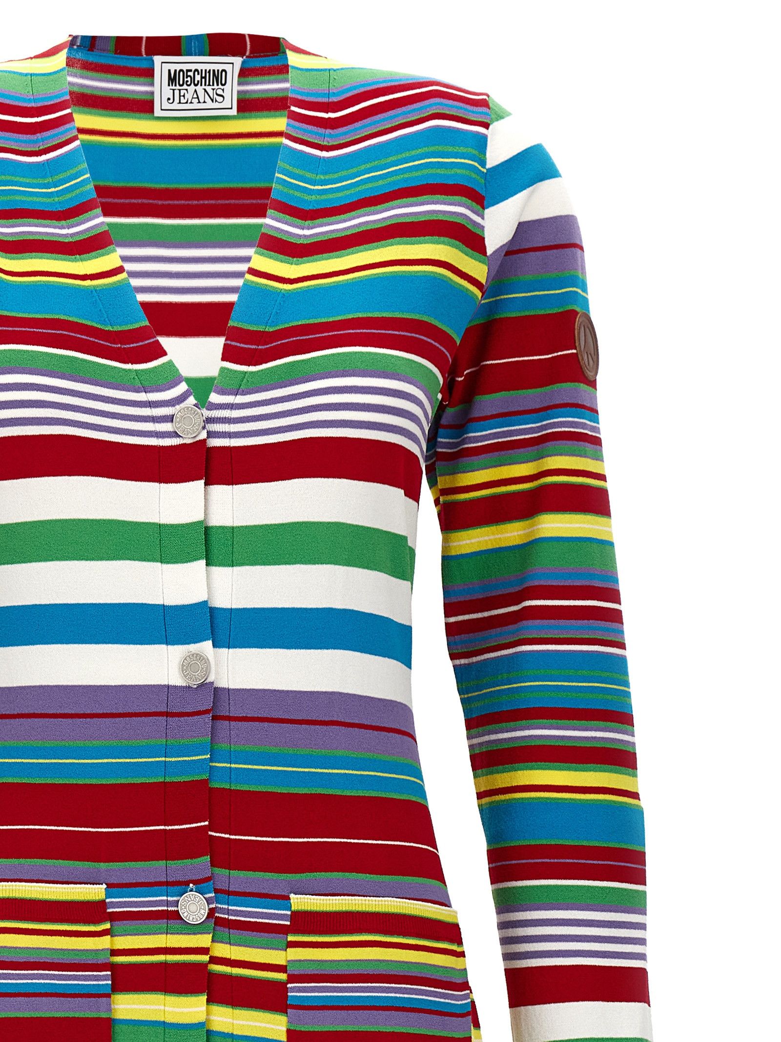 Moschino Striped Cardigan Size S / US 4 / IT 40 - 3 Thumbnail