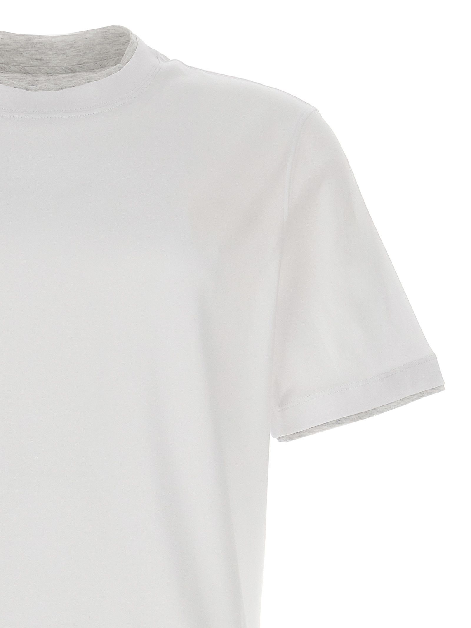 Brunello Cucinelli Double Layer T-Shirt Size US M / EU 48-50 / 2 - 3 Thumbnail