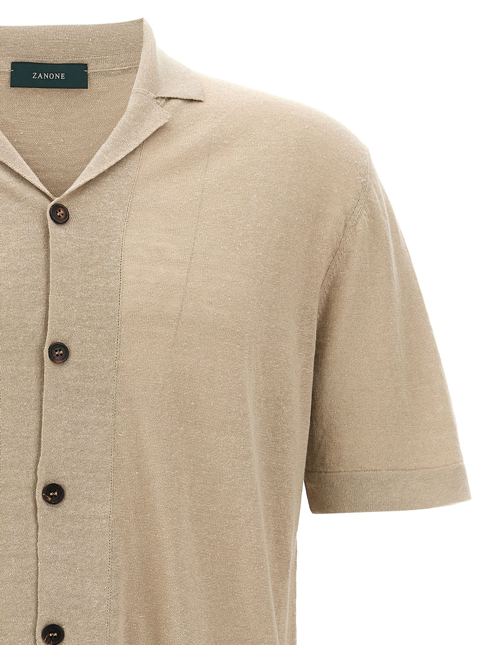 Zanone Linen Shirt Size US L / EU 52-54 / 3 - 3 Thumbnail