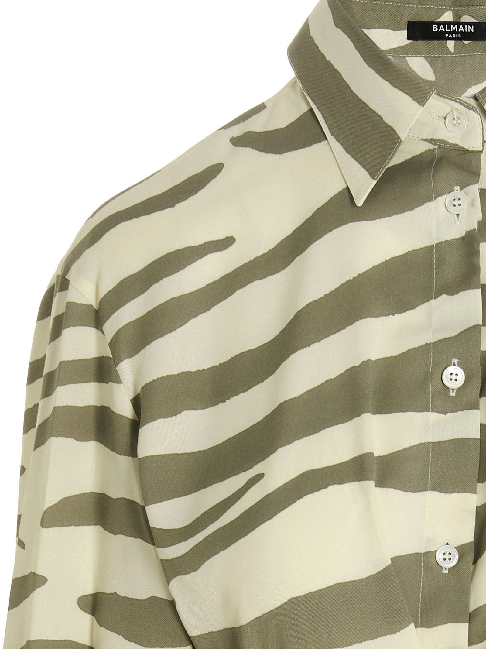 Balmain Zebra Shirt Size XS / US 0-2 / IT 36-38 - 3 Thumbnail