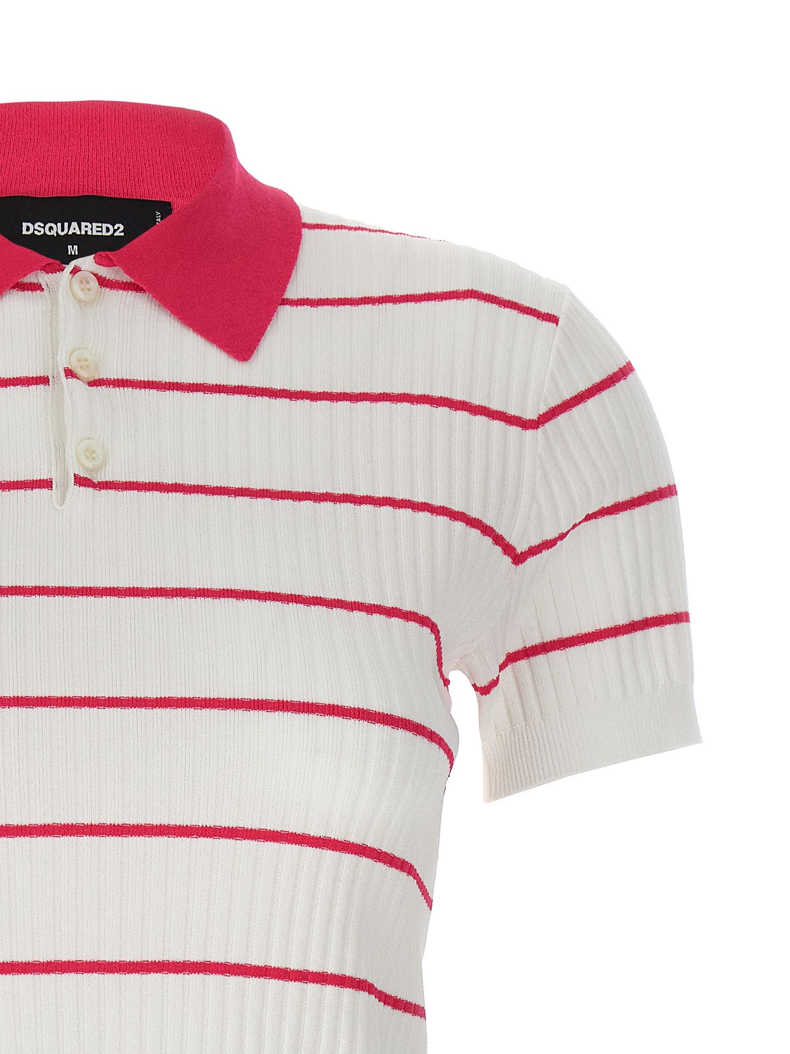 Dsquared2 'Striped' Polo Shirt Size S / US 4 / IT 40 - 3 Thumbnail