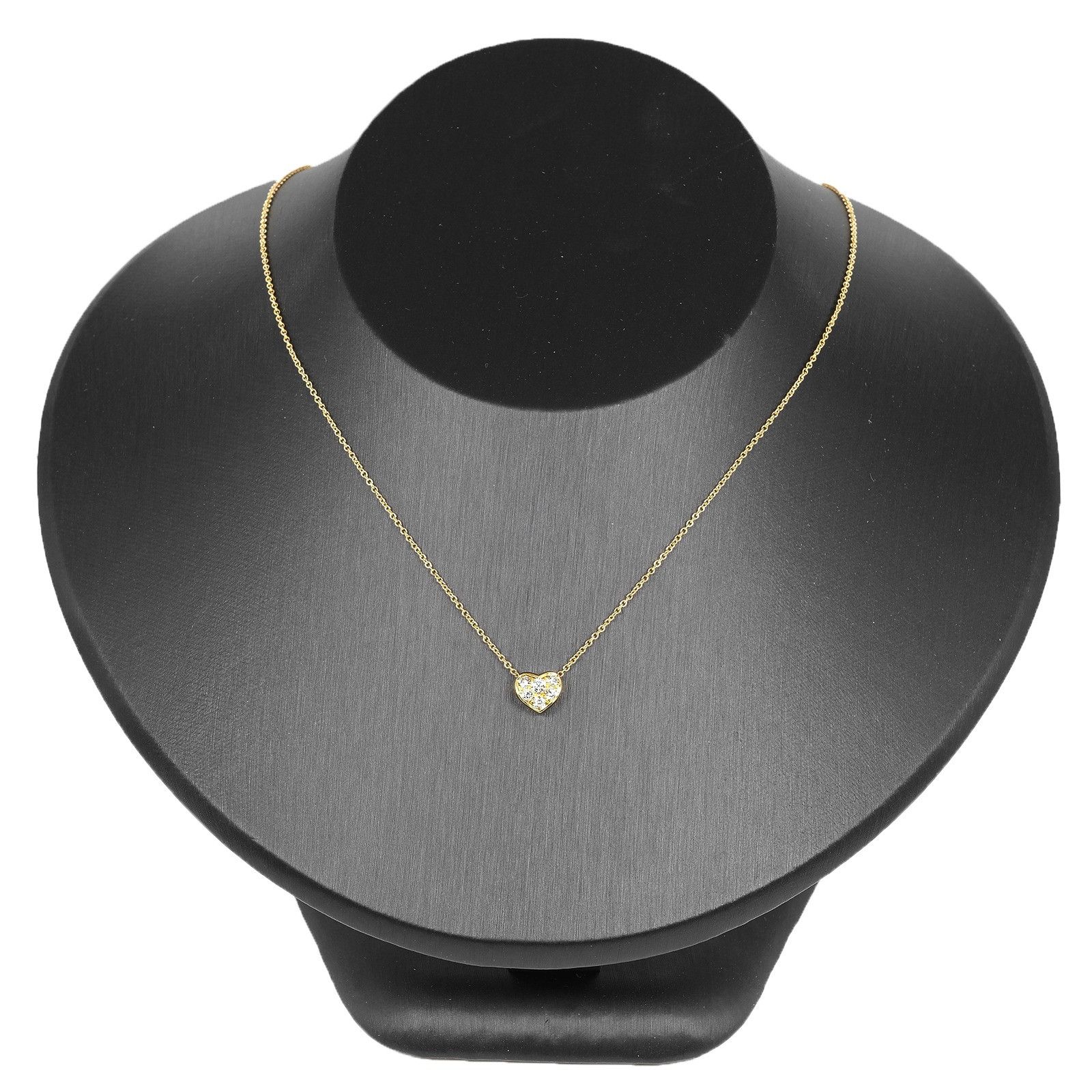 Tiffany & Co. Tiffany & Co. Tiffany Pave Heart Au750 Necklace Metal Necklace DUTY FREE for USA Size ONE SIZE - 2 Thumbnail