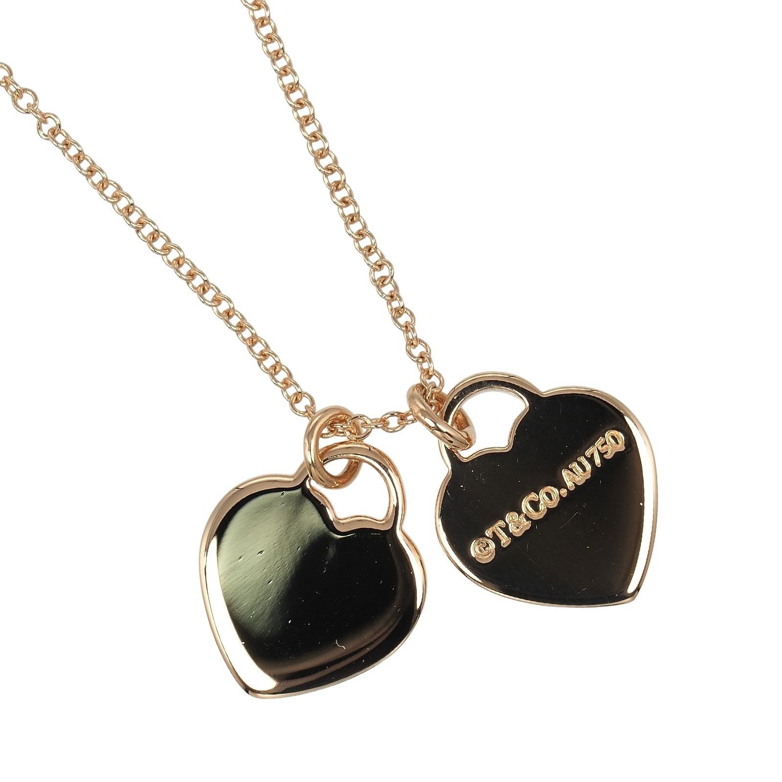 Tiffany & Co. Tiffany Return to Tiffany Double Mini Heart Tag
