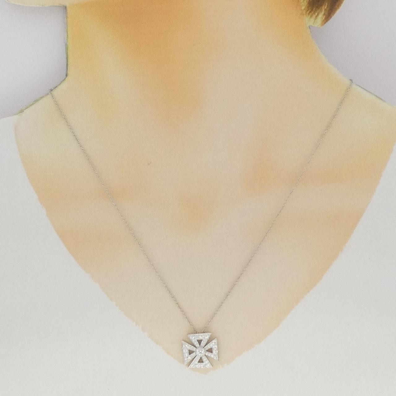 Tiffany & Co. Tiffany & Co. Tiffany Maltese Cross Platinum Necklace Metal Necklace DUTY FREE for USA Size ONE SIZE - 6 Thumbnail