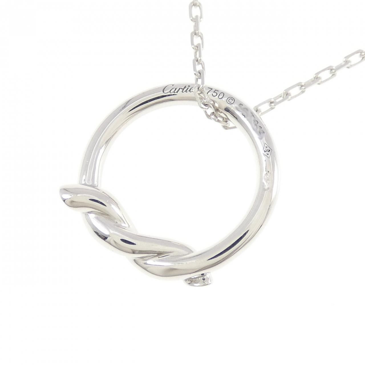 Cartier Cartier Cartier Entrelacés 750 White Gold Necklace Metal Necklace DUTY FREE for USA Size ONE SIZE - 4 Thumbnail