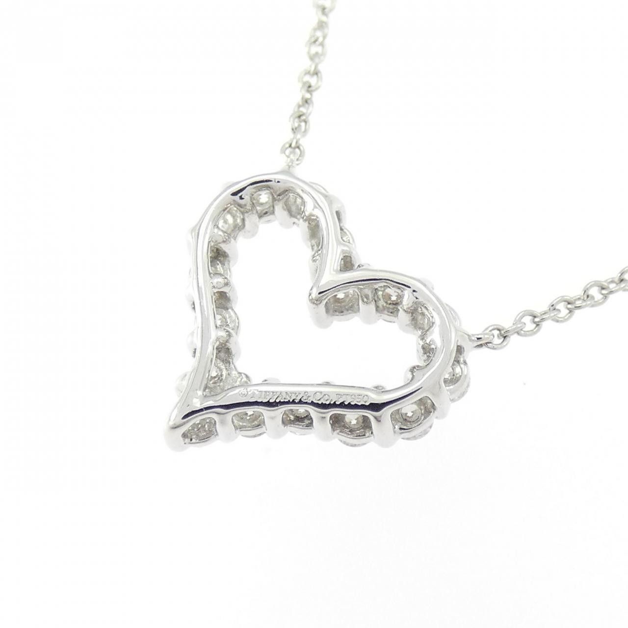 Tiffany & Co. Tiffany & Co. Tiffany Sentimental Heart Mini Platinum Diamond Necklace Metal Necklace DUTY FREE for USA Size ONE SIZE - 4 Thumbnail