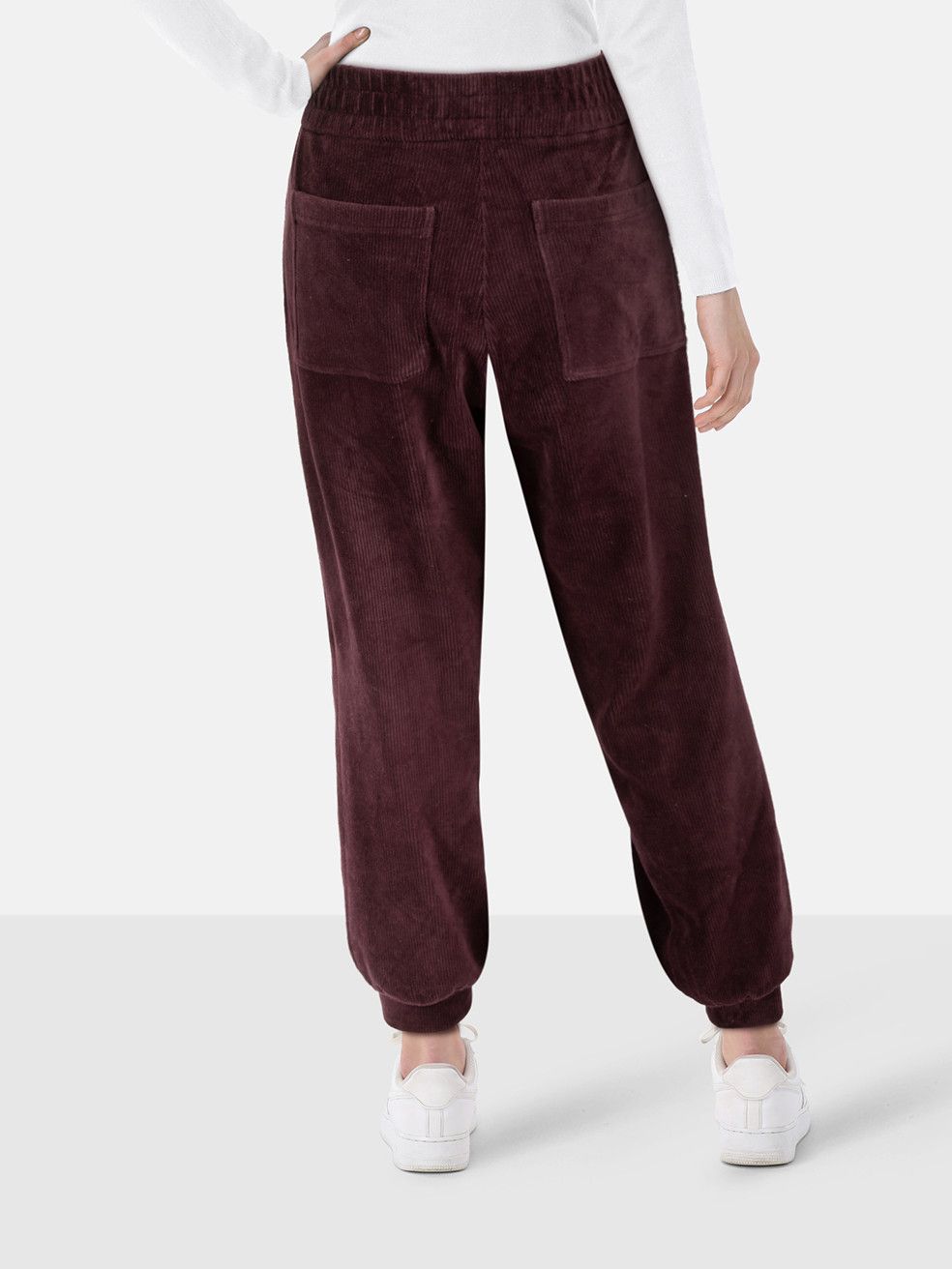 ME+EM Purple Corduroy Tapered Trousers Size 32" / US 10 / IT 46 - 2 Thumbnail