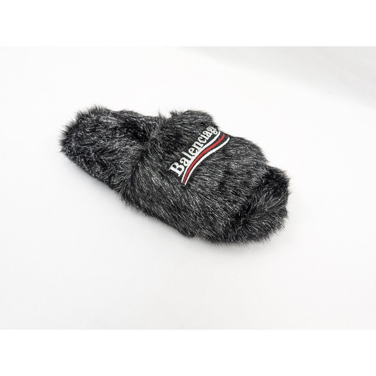 Balenciaga Balenciaga Campaign Faux Fur Furry Slide Metallic Size US 6 / IT 36 - 2 Thumbnail