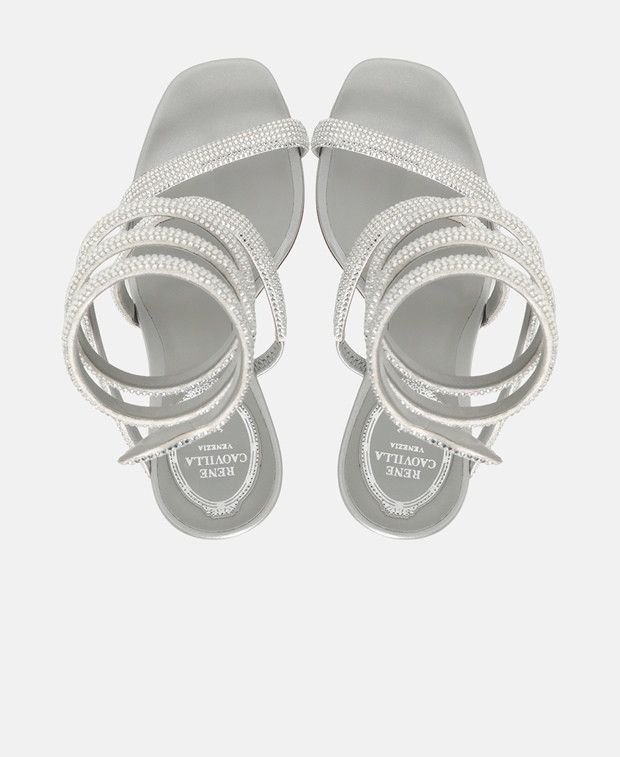 Rene Caovilla Cleo Sandals with calf lacing Size US 7.5 / IT 37.5 - 3 Thumbnail