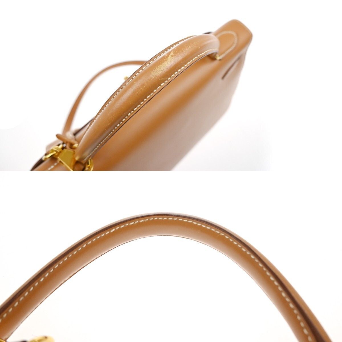 Hermes Hermes Kelly Handbag Brown Chamonix with Gold Hardware Size ONE SIZE - 9 Thumbnail