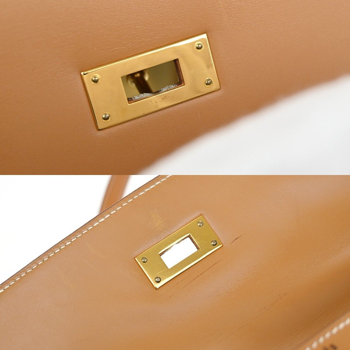 Hermes Hermes Kelly Handbag Brown Chamonix with Gold Hardware Size ONE SIZE - 21 Thumbnail