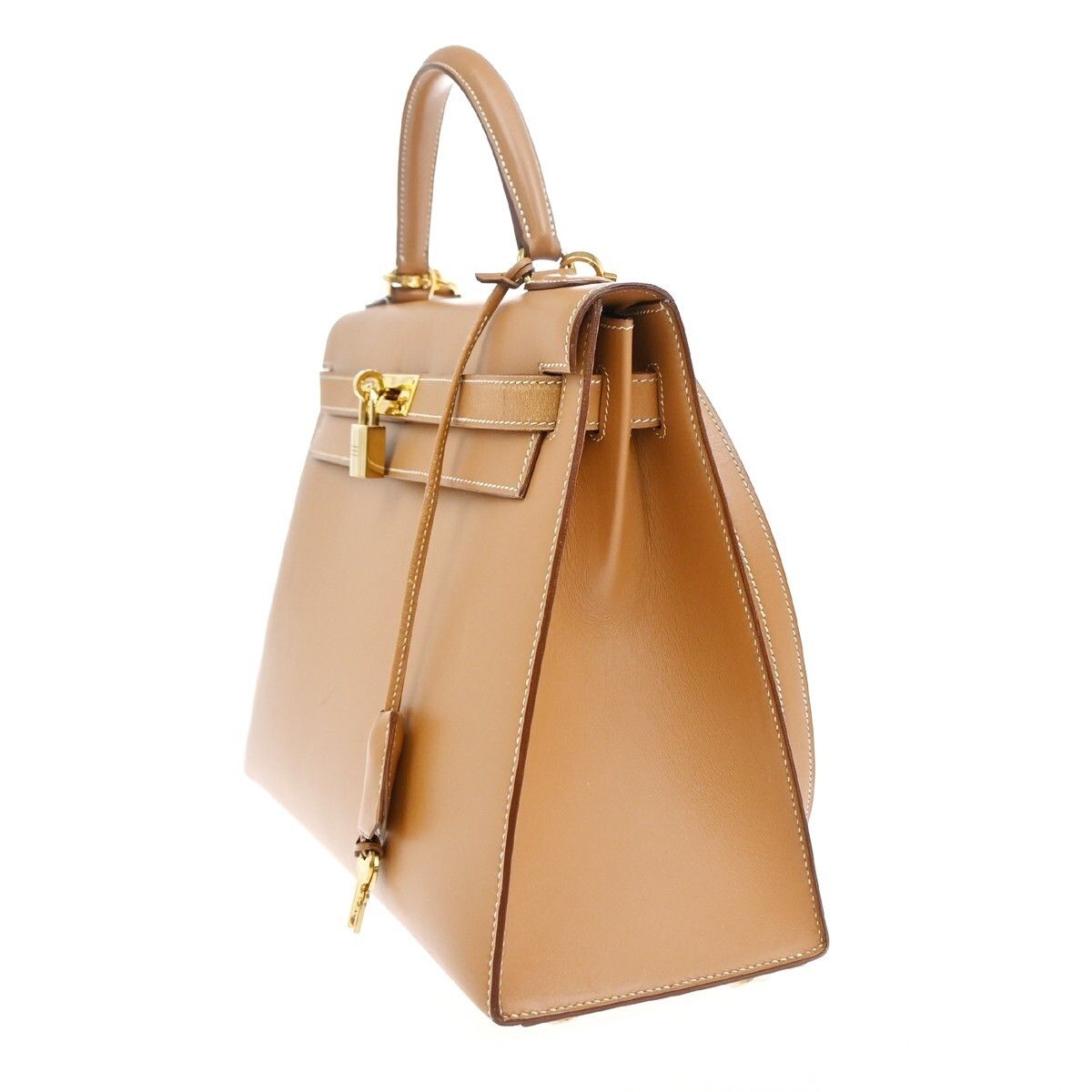 Hermes Hermes Kelly Handbag Brown Chamonix with Gold Hardware Size ONE SIZE - 3 Thumbnail
