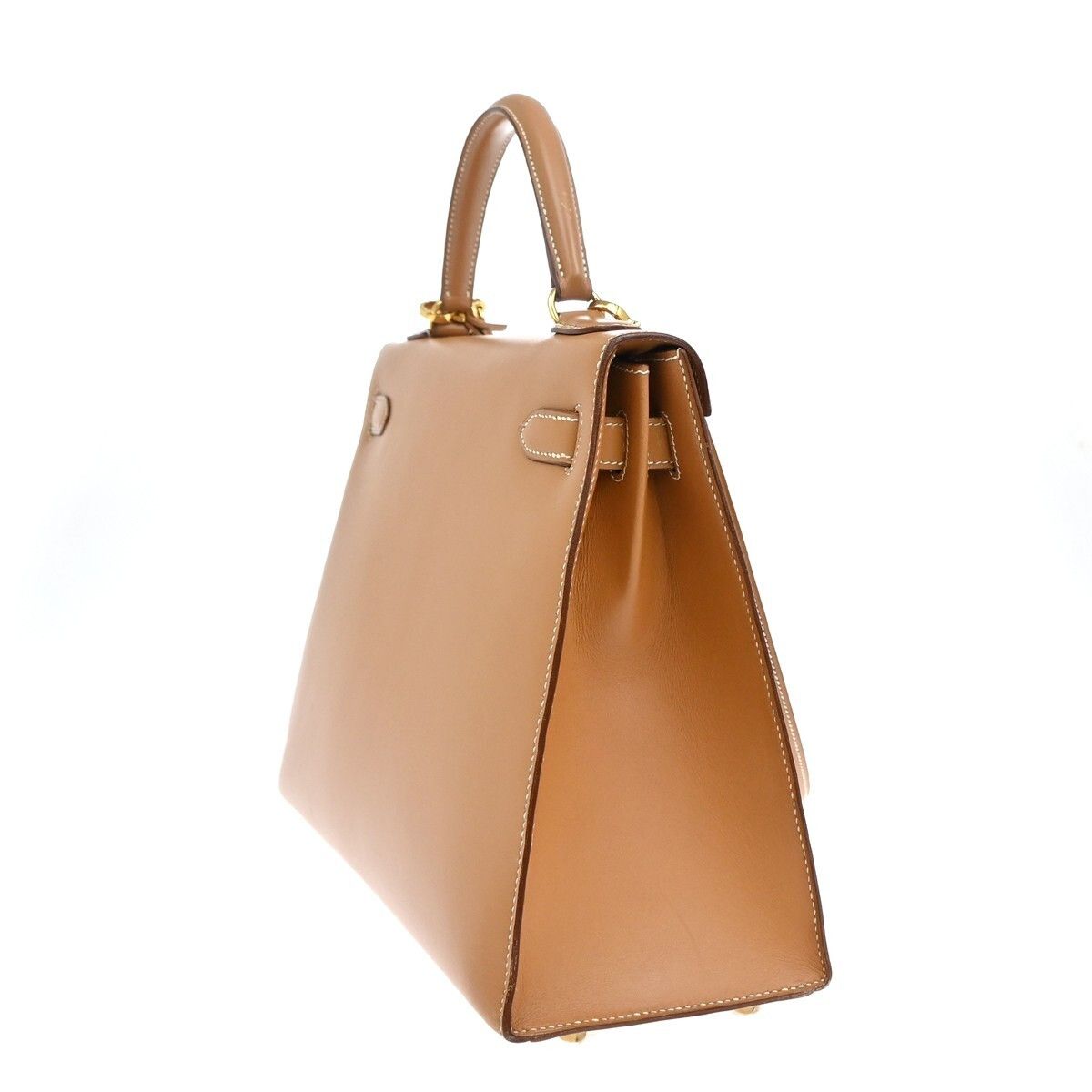 Hermes Hermes Kelly Handbag Brown Chamonix with Gold Hardware Size ONE SIZE - 4 Thumbnail