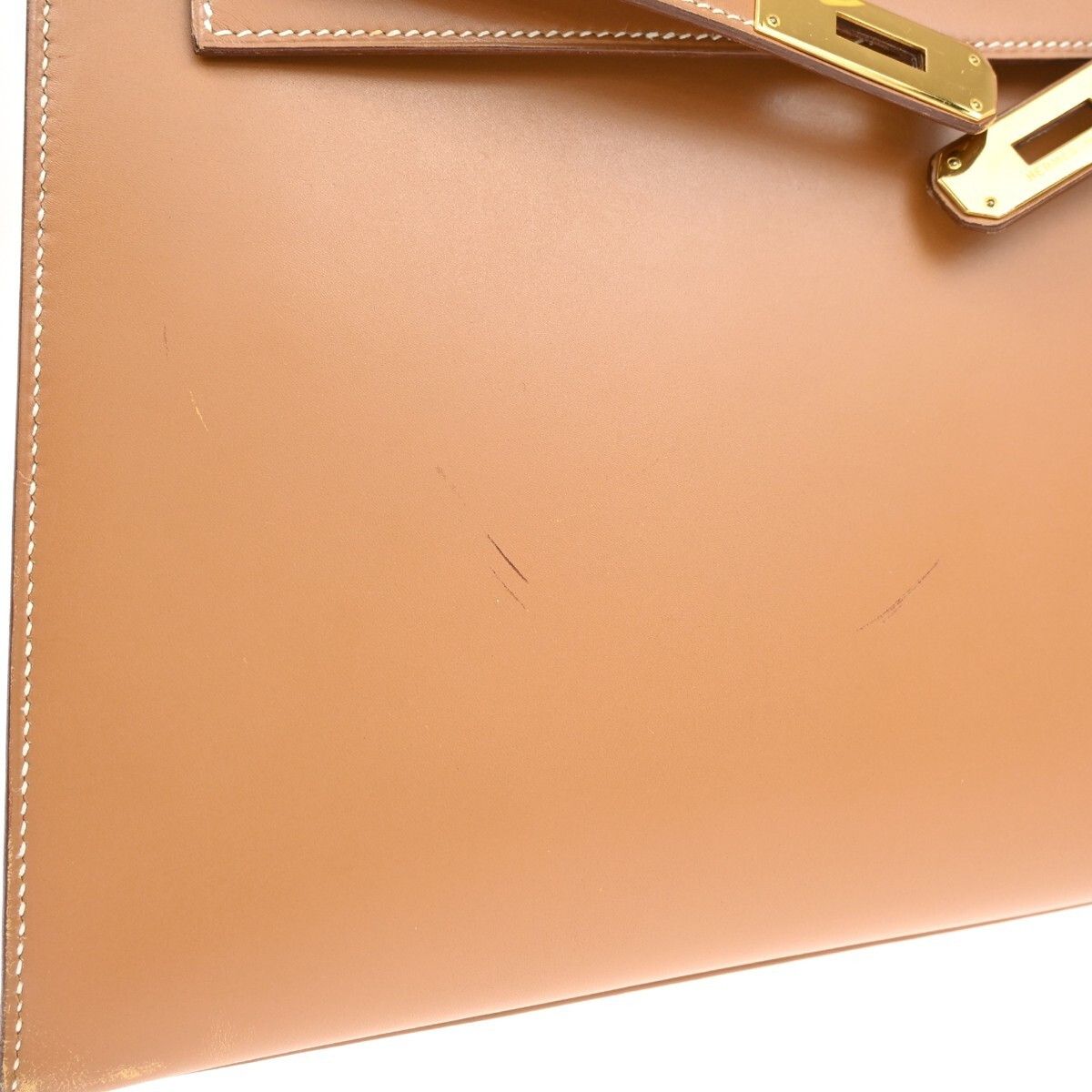 Hermes Hermes Kelly Handbag Brown Chamonix with Gold Hardware Size ONE SIZE - 16 Thumbnail