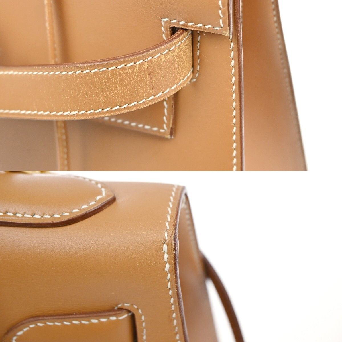 Hermes Hermes Kelly Handbag Brown Chamonix with Gold Hardware Size ONE SIZE - 13 Thumbnail
