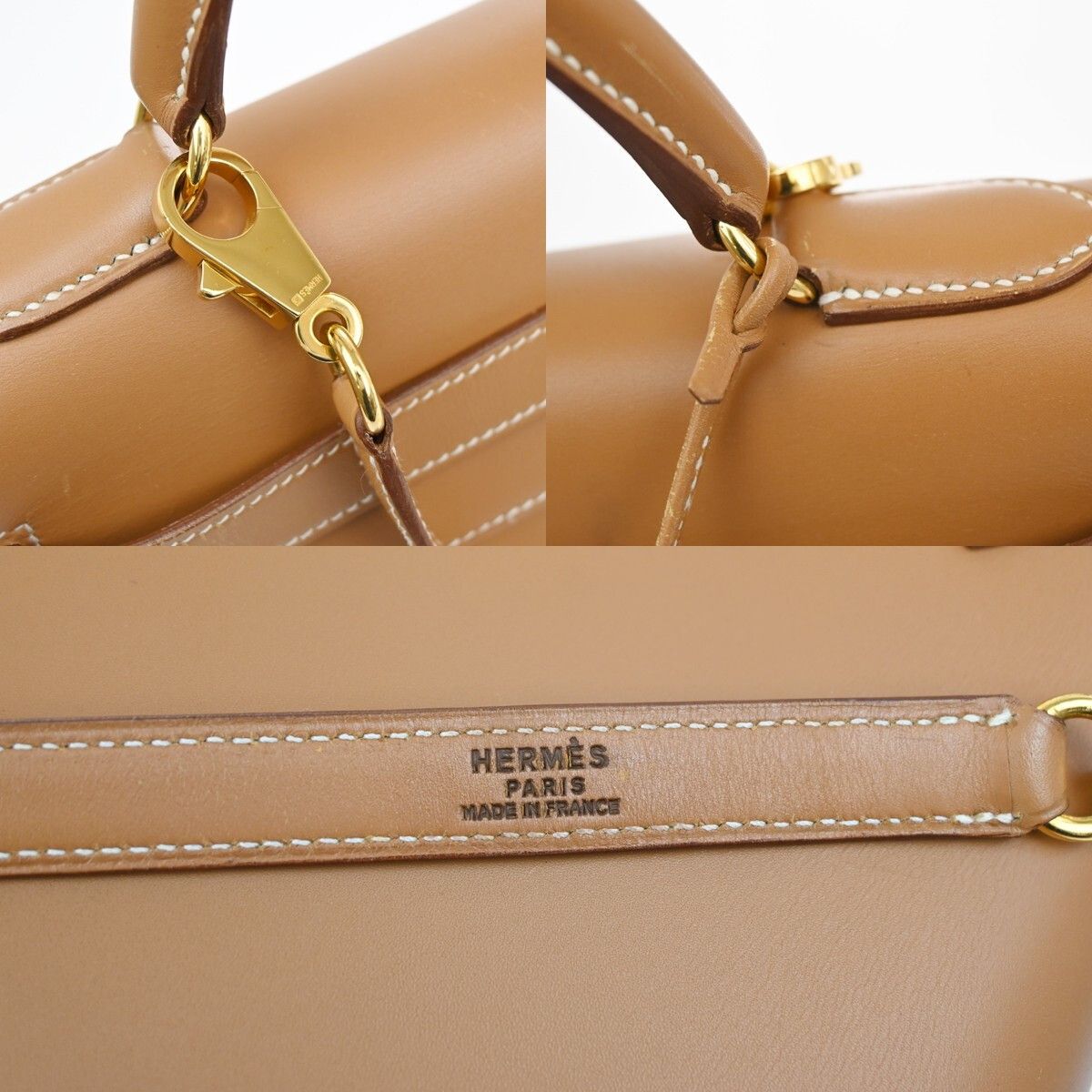 Hermes Hermes Kelly Handbag Brown Chamonix with Gold Hardware Size ONE SIZE - 6 Thumbnail